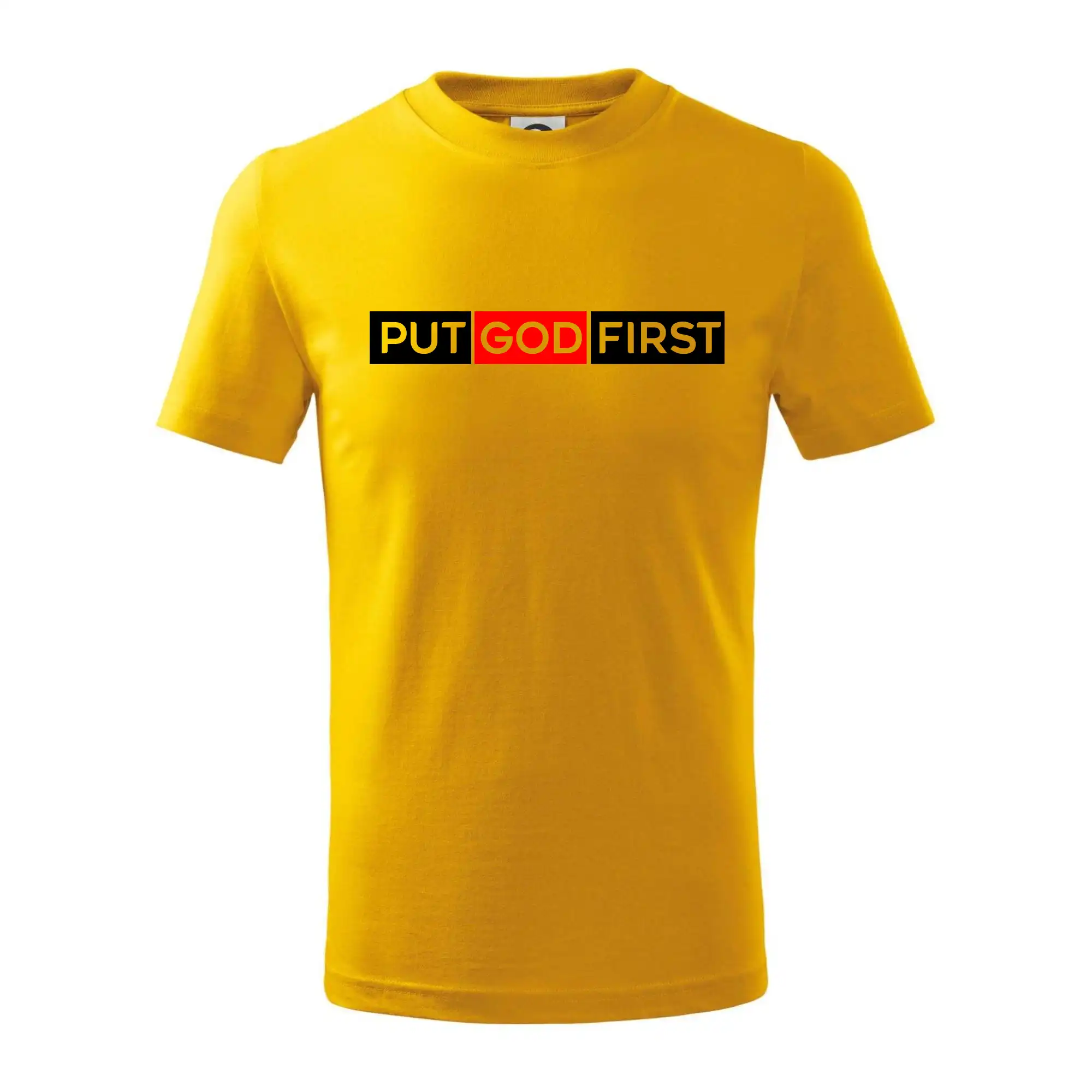 Put God first obdĺžnik - Tričko detské bavlnené