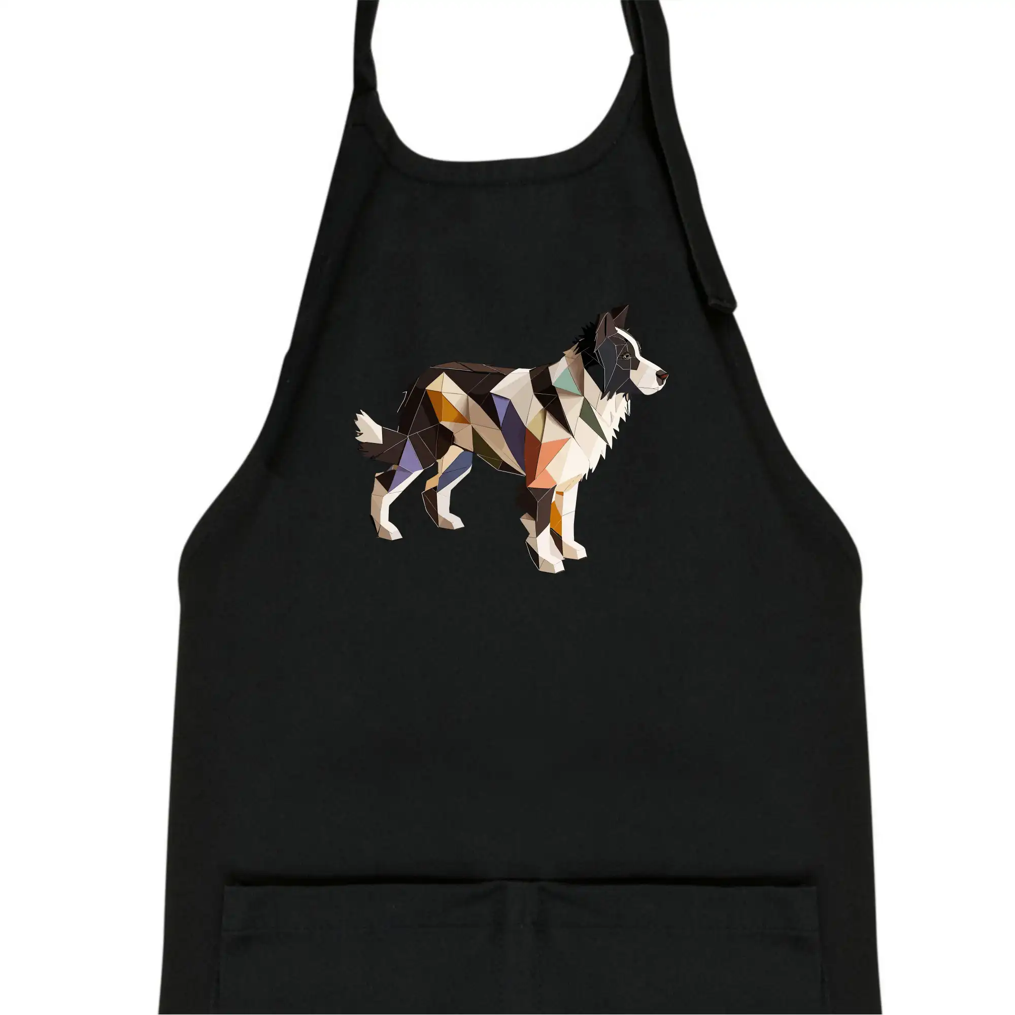 Border colie slepená z papíru