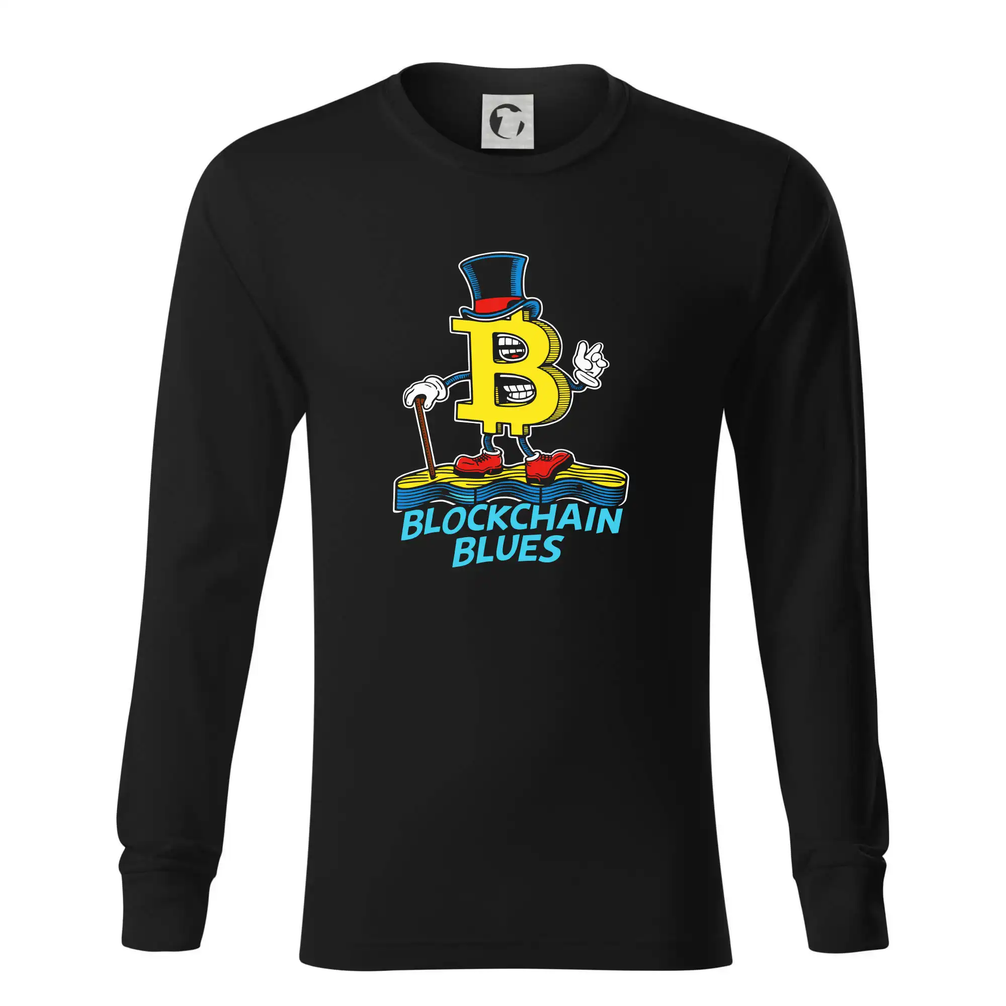 Blockchain Blues - Tričko s dlhým rukávom LS R05