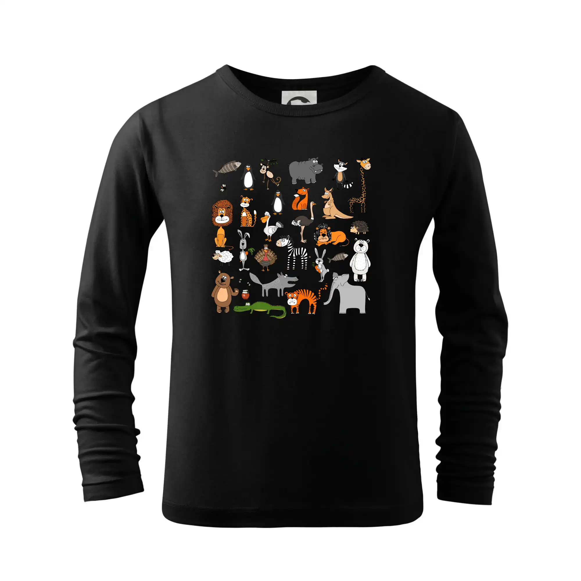 Zvieratká na triku - Tričko detské Long Sleeve