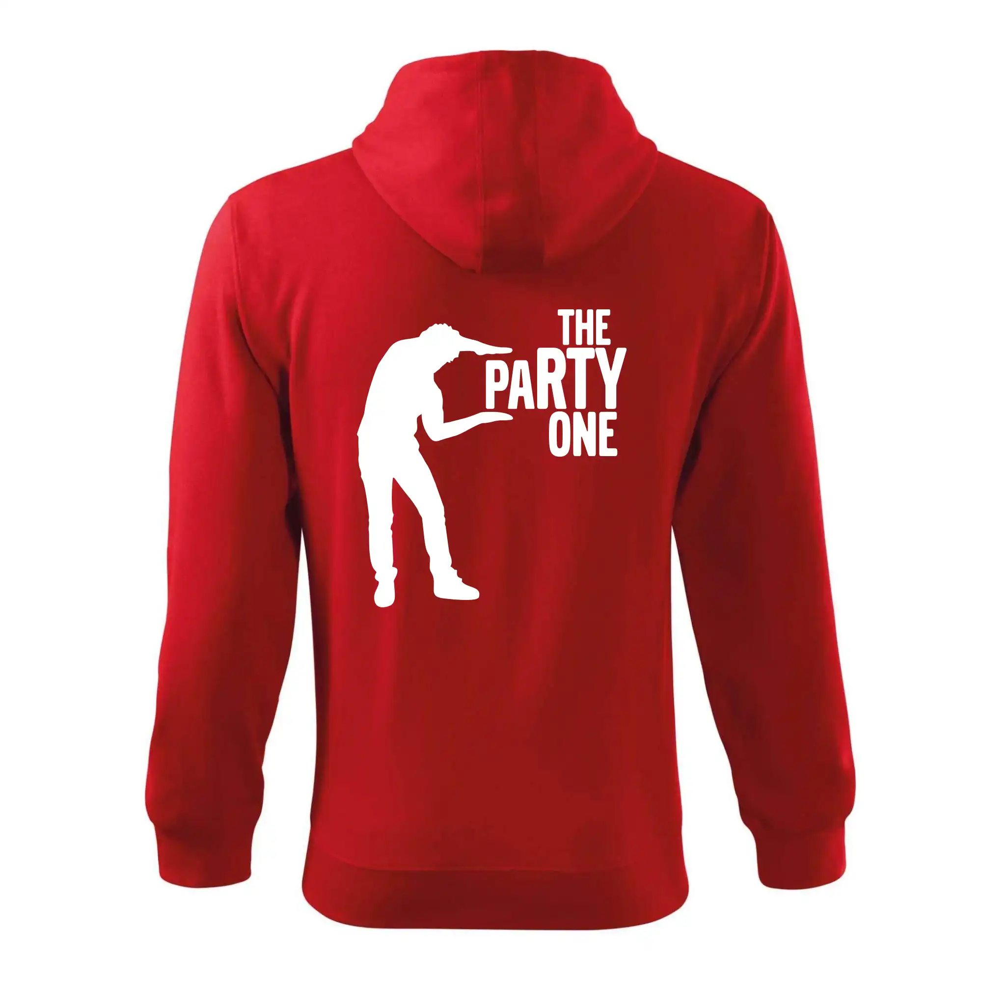 Tričká na rozlúčku so slobodou - Bachelor party - The party one - Mikina s kapucňou na zips trendy zipper
