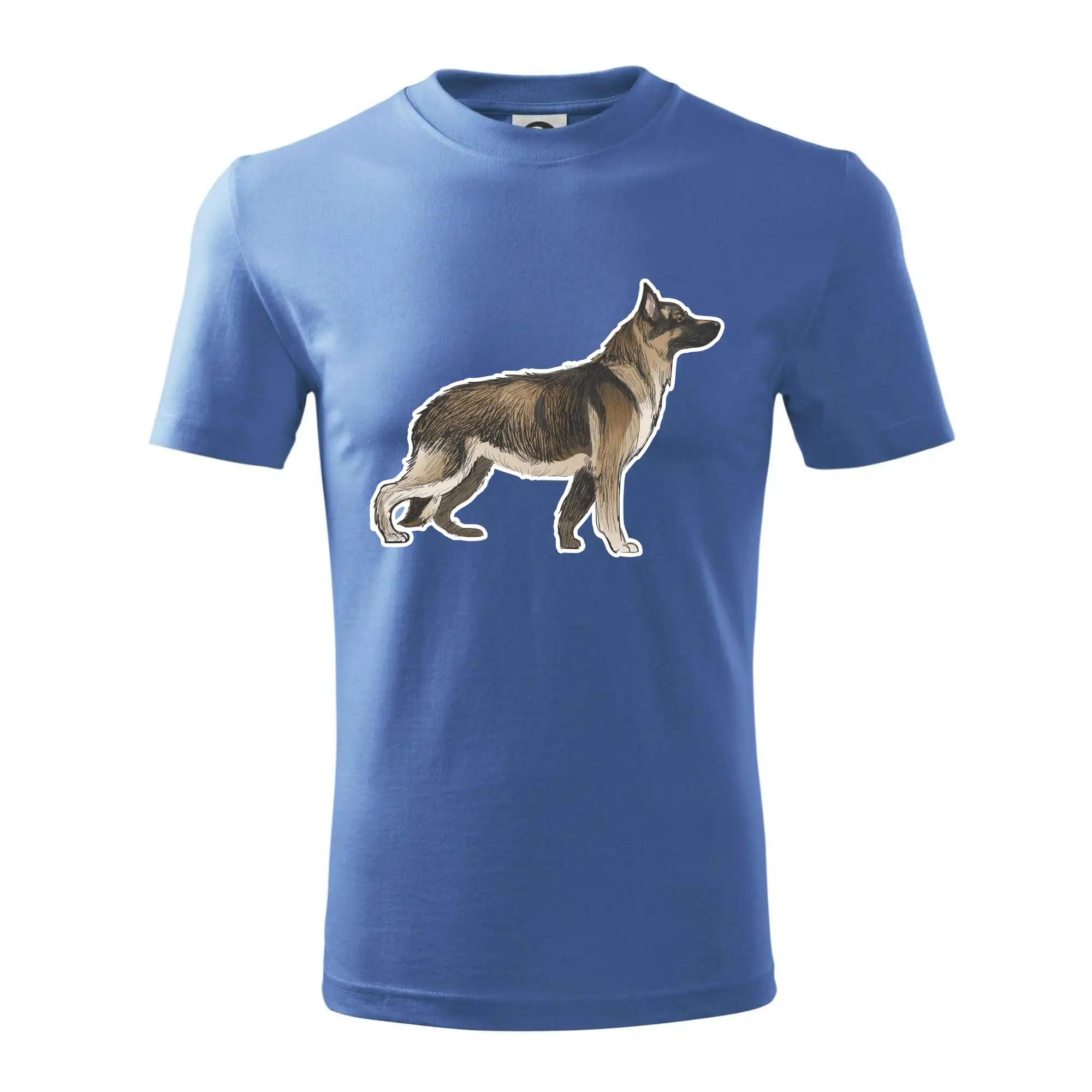 Německý ovčák - hnědý kreslený