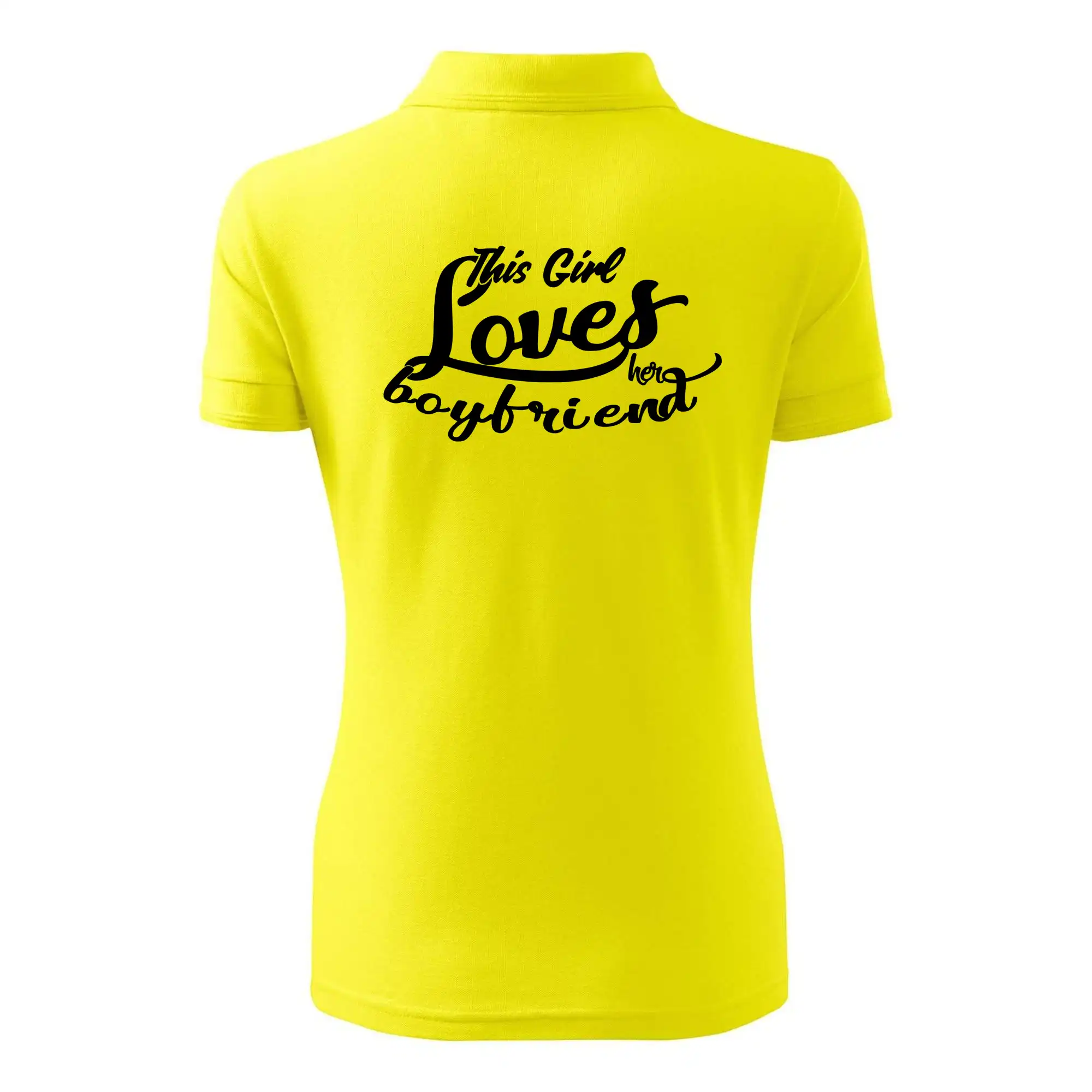 Tričká na párty - This Girl Loves her Boyfriend - Polokošeľa dámska Pique Polo