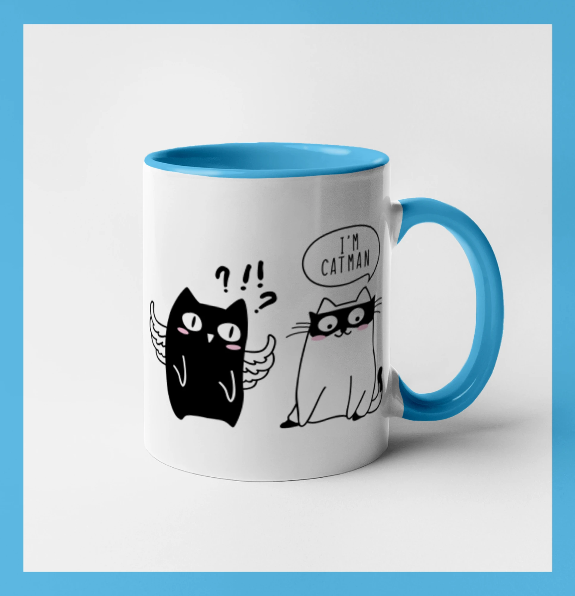 Vtipná tričká s mačkou - Catman - Hrnček 