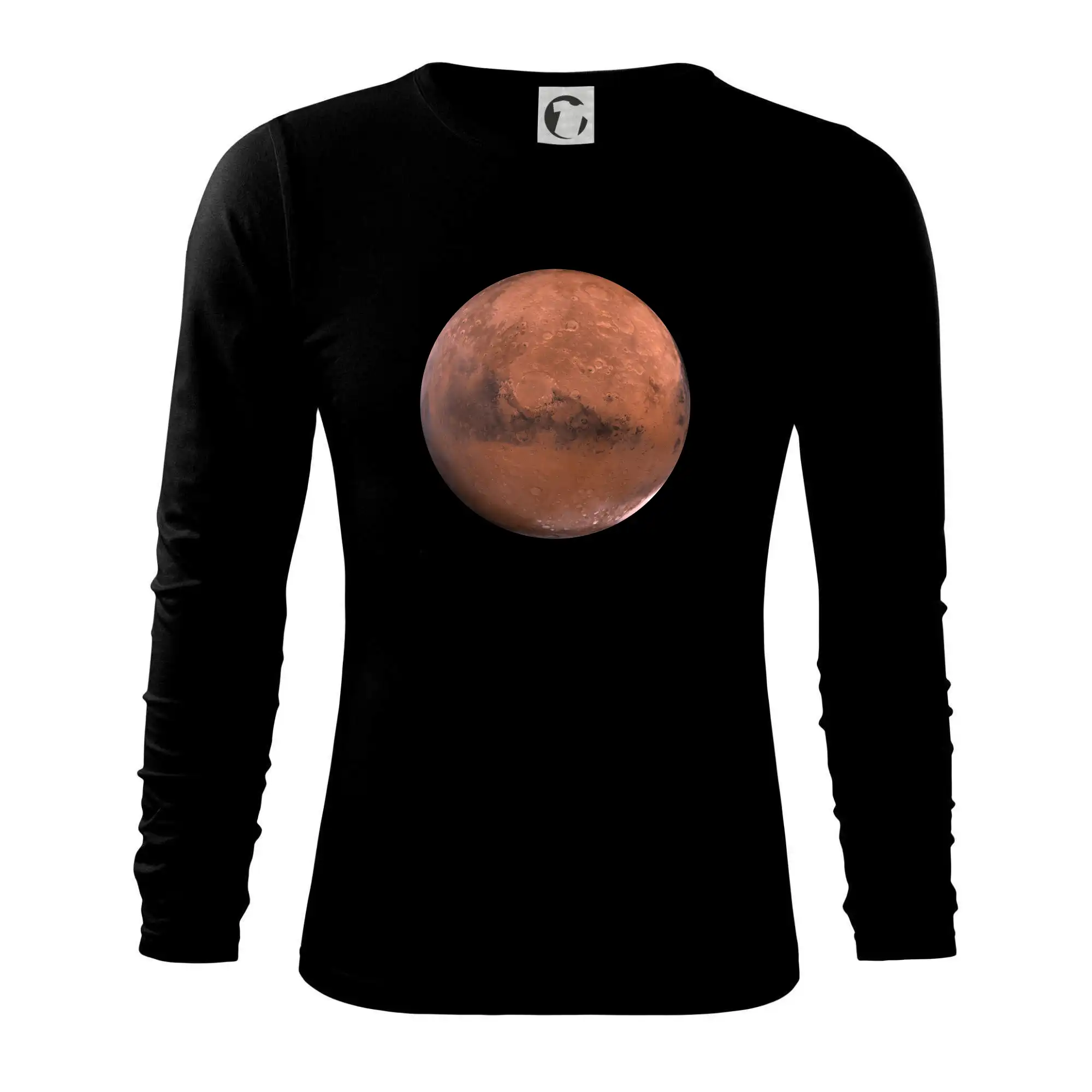 Vesmirne tričká - Fotky planét - Mars - Tričko s dlhým rukávom FIT-T long sleeve