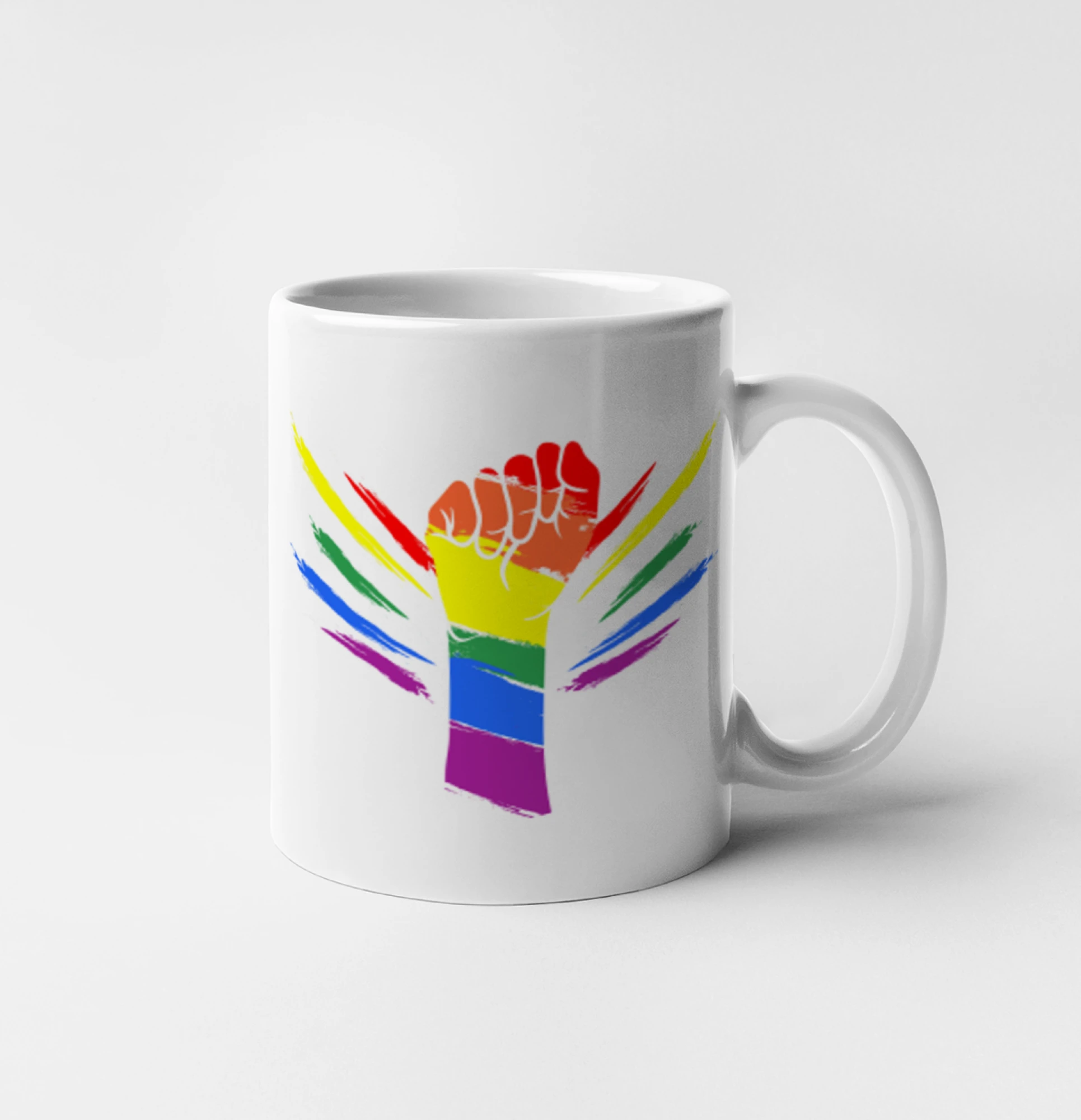 Tričká pre LGBT a Queer komunitu - Ruka blesky - Hrnček 