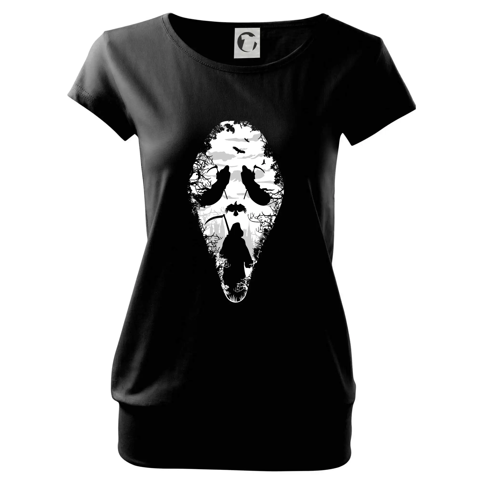 Grafické tričká - Reaper Scream mask - Voľné tričko city