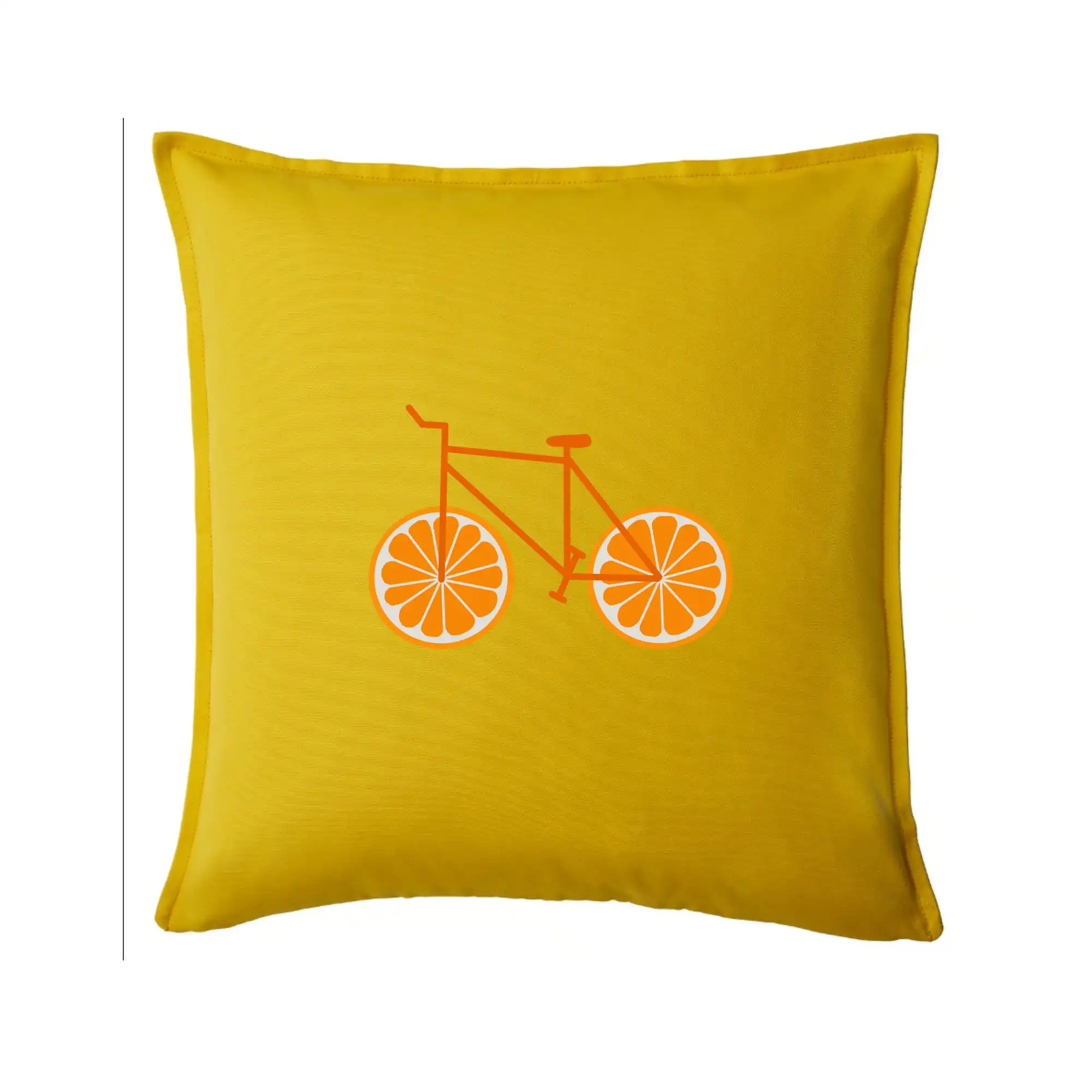 Tričko ako darček pre cyklistu - Bicykel pomaranč - Vankúš 50x50