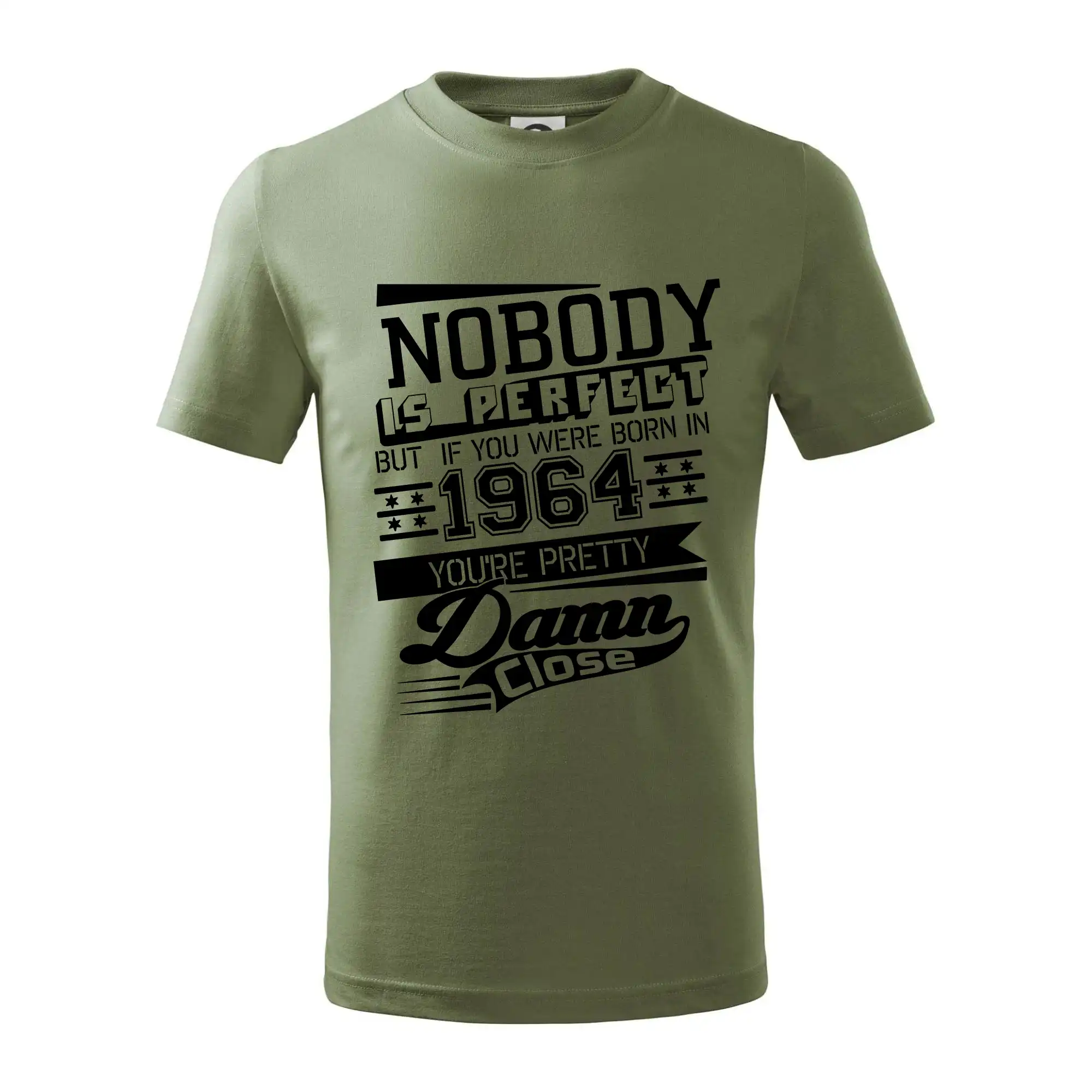 Trička s ročníkom 1964 - Nobody is perfect - 1964 - Tričko detské bavlnené