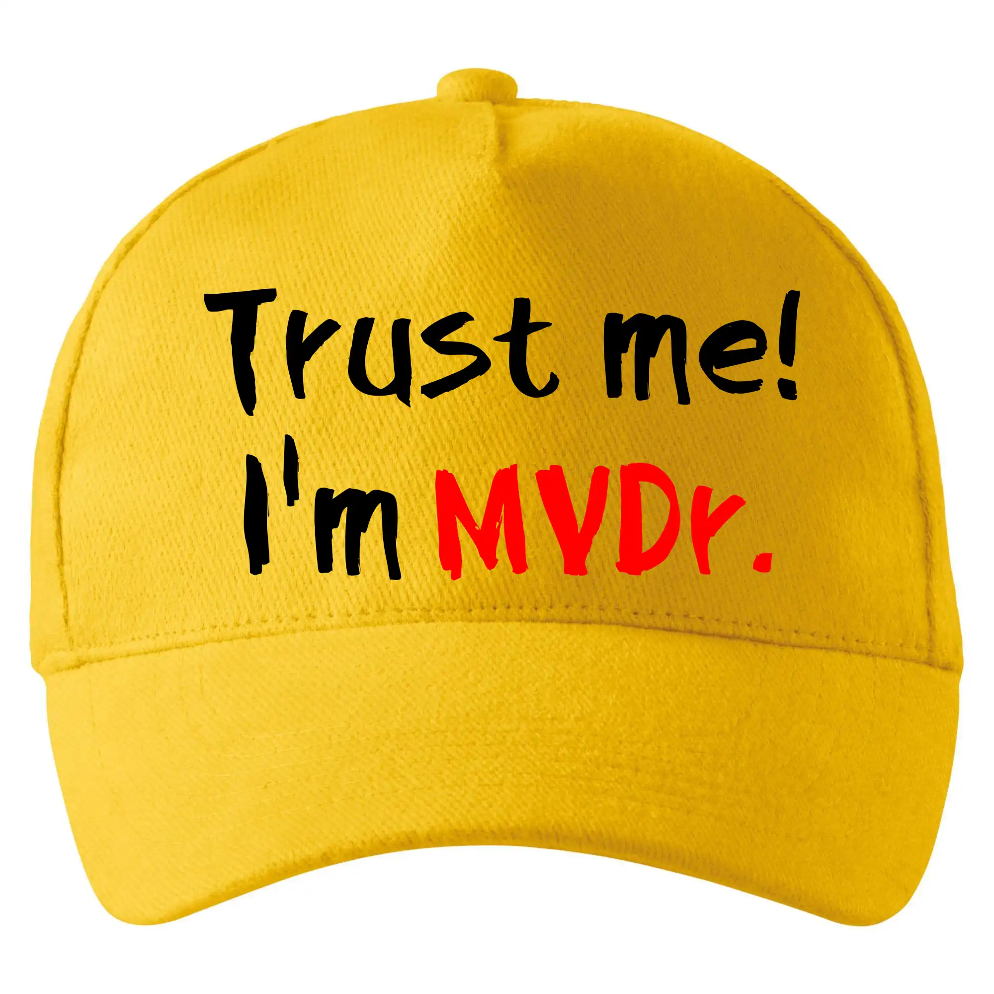 Tričká na ukončenie štúdia - Trust me I´m  MVDr. / Ver mi som MVDr. - Šiltovka so zahnutým šiltom a mosaznou sponou