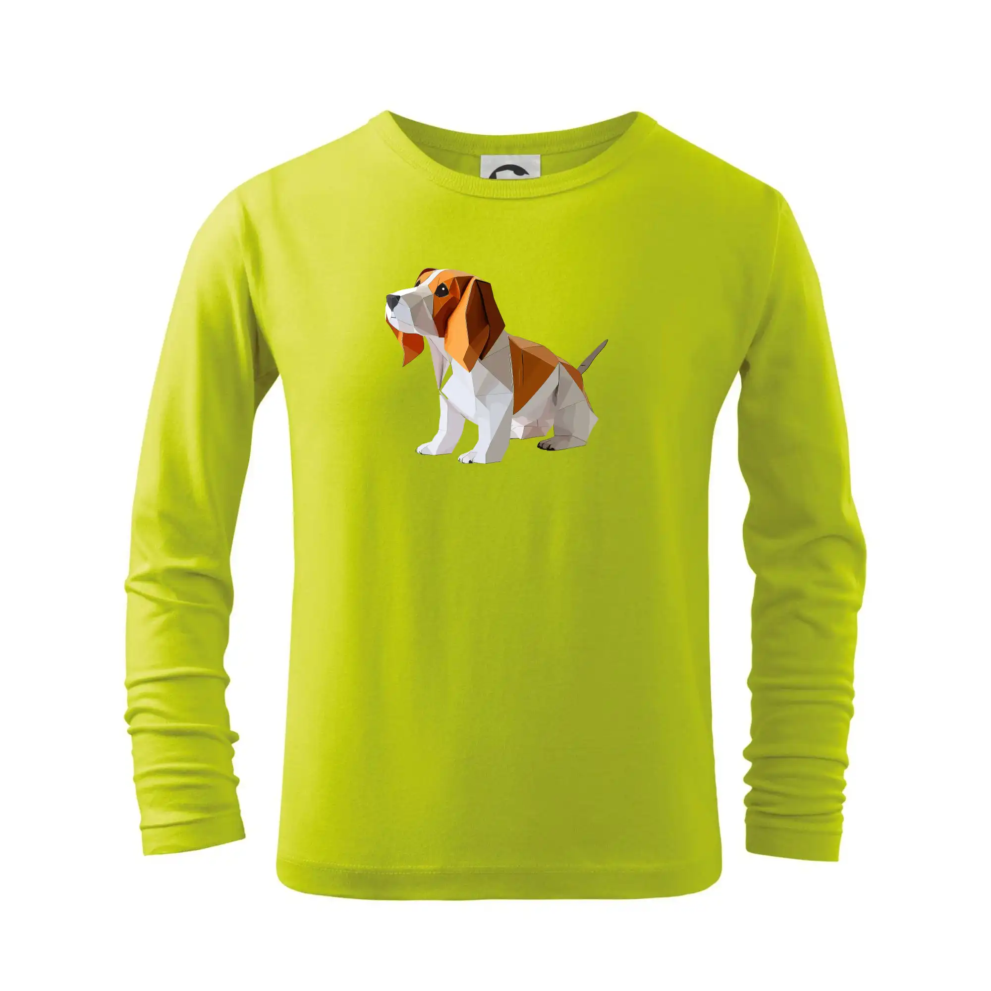 Bígl na tričku - Bígel zlepený z papiera - Tričko detské Long Sleeve