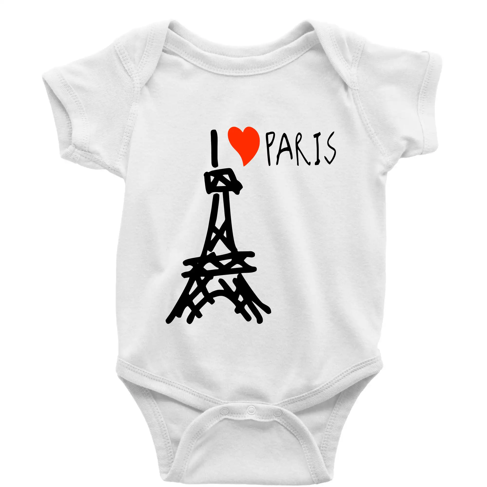 Tričká Francúzsko - I love Paris - Body dojčenské s krátkym rukávom