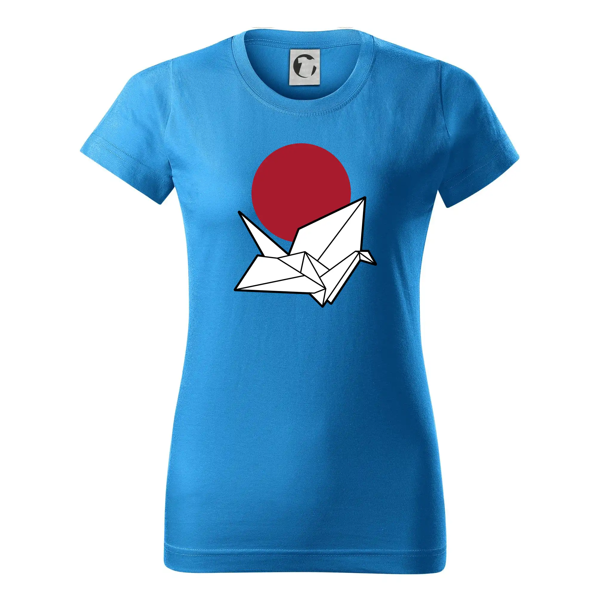 Tričká s japonskou tematikou - Japan culture - origami - Dámske tričko basic - ľahko voľnejšie a dlhšie