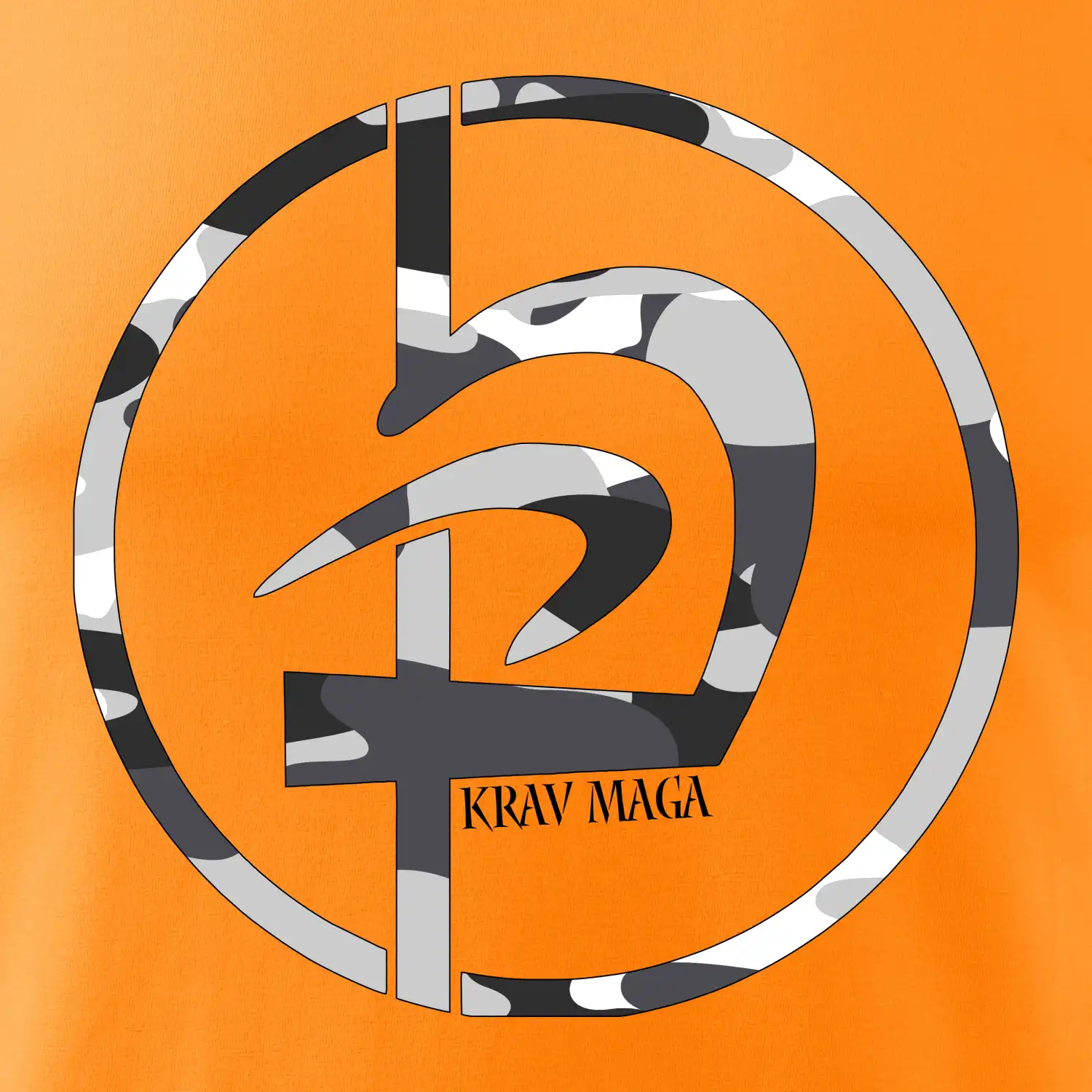 Krav maga  maskáčový nápis