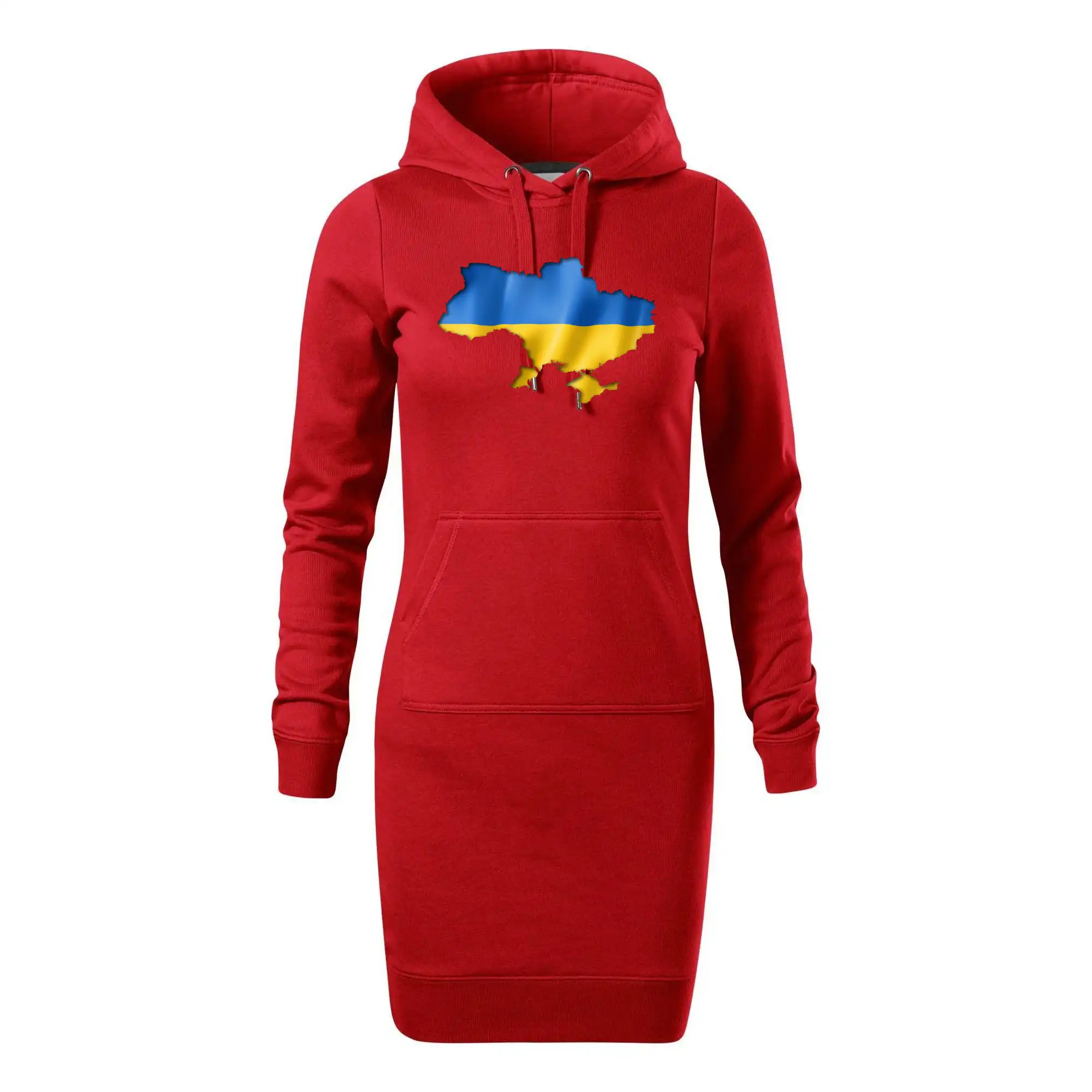 Ukrajina vlajka mapa