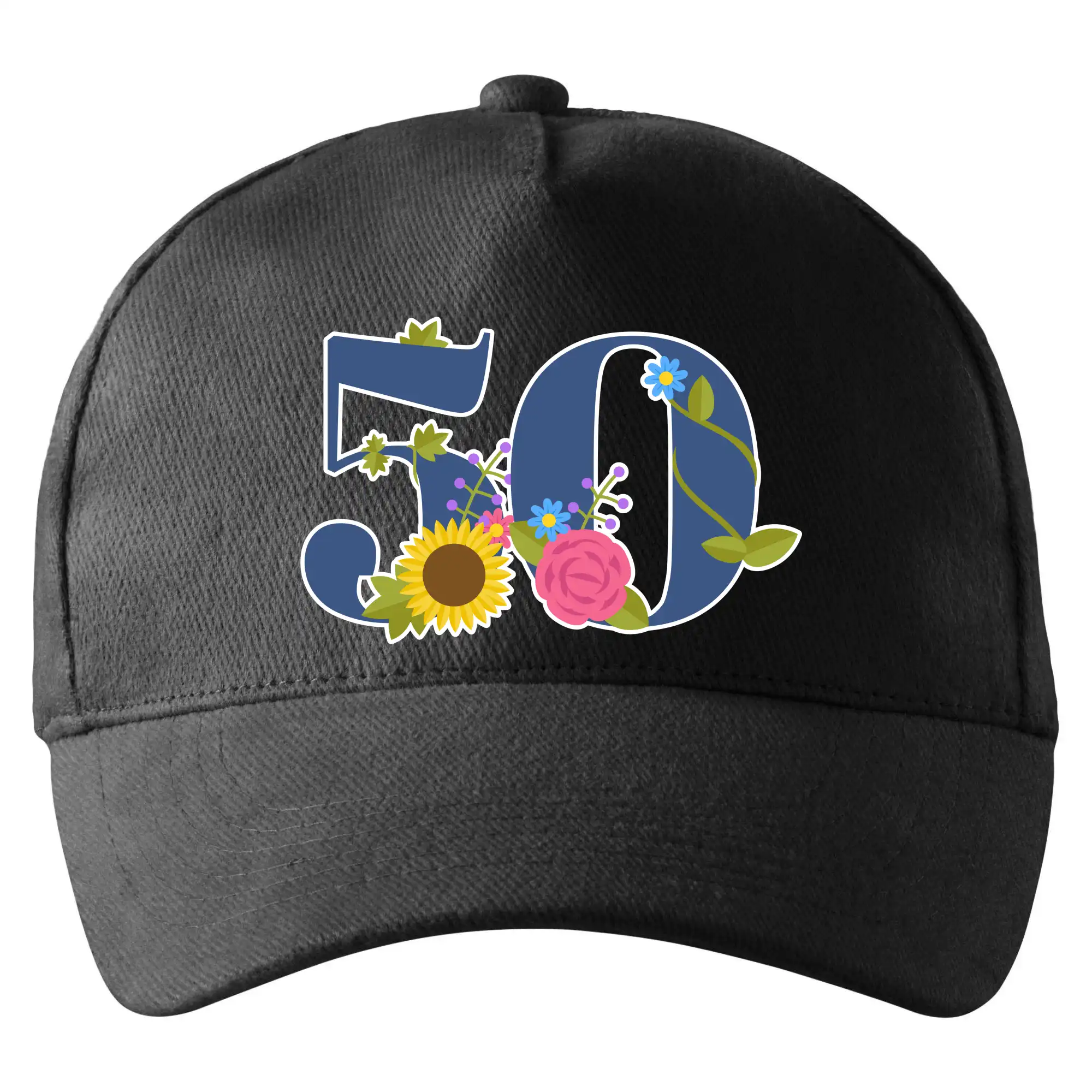 Květinové číslo kreslené - 50