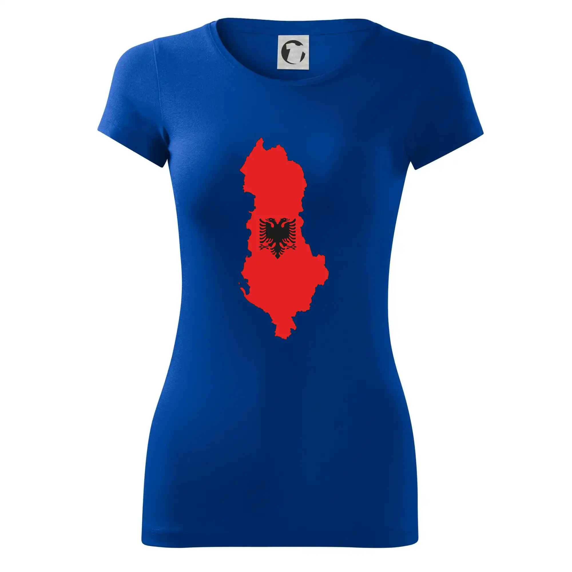 Albánie mapa a znak