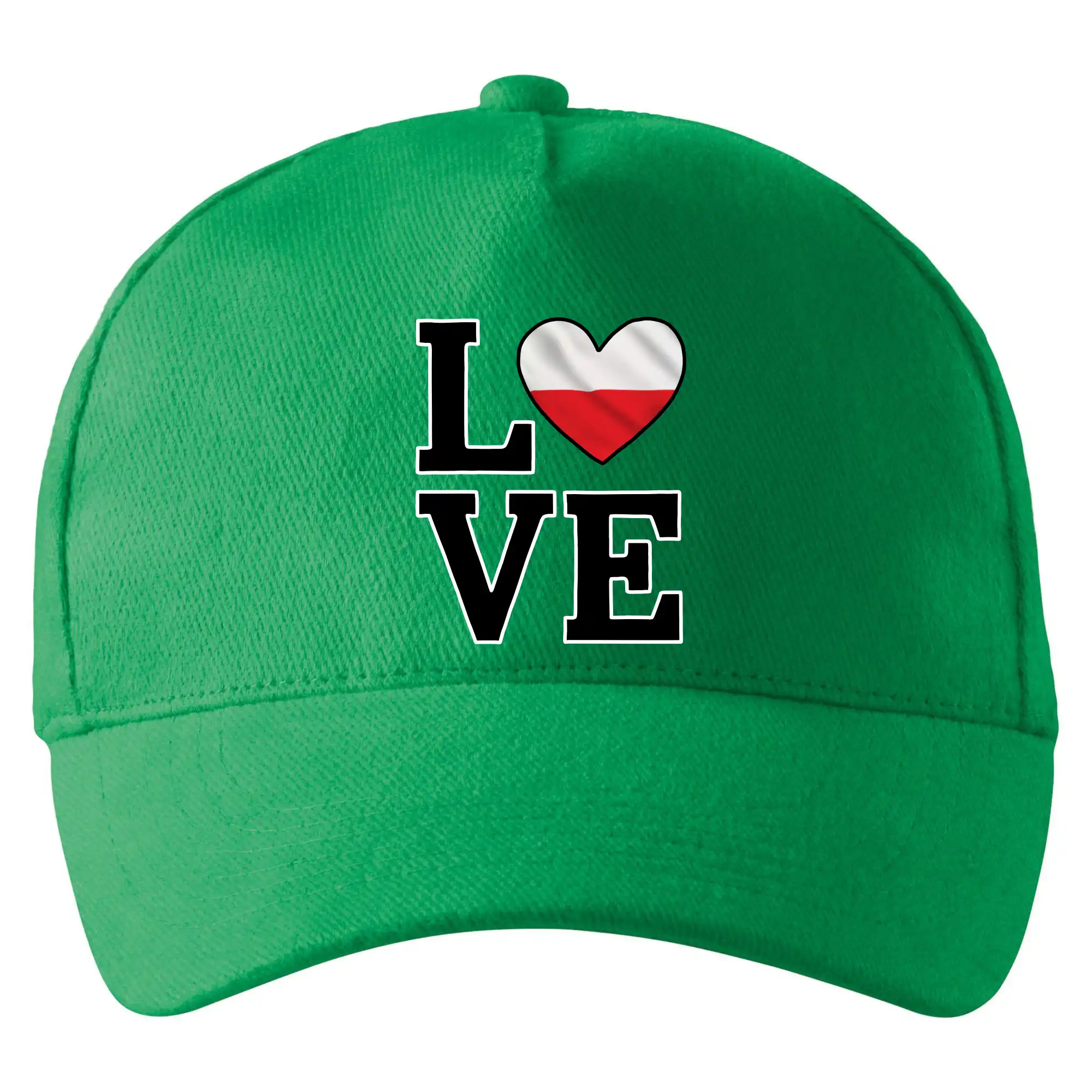 Motívy štátnych vlajok - Love Poľská vlajka - Šiltovka so zahnutým šiltom a mosaznou sponou