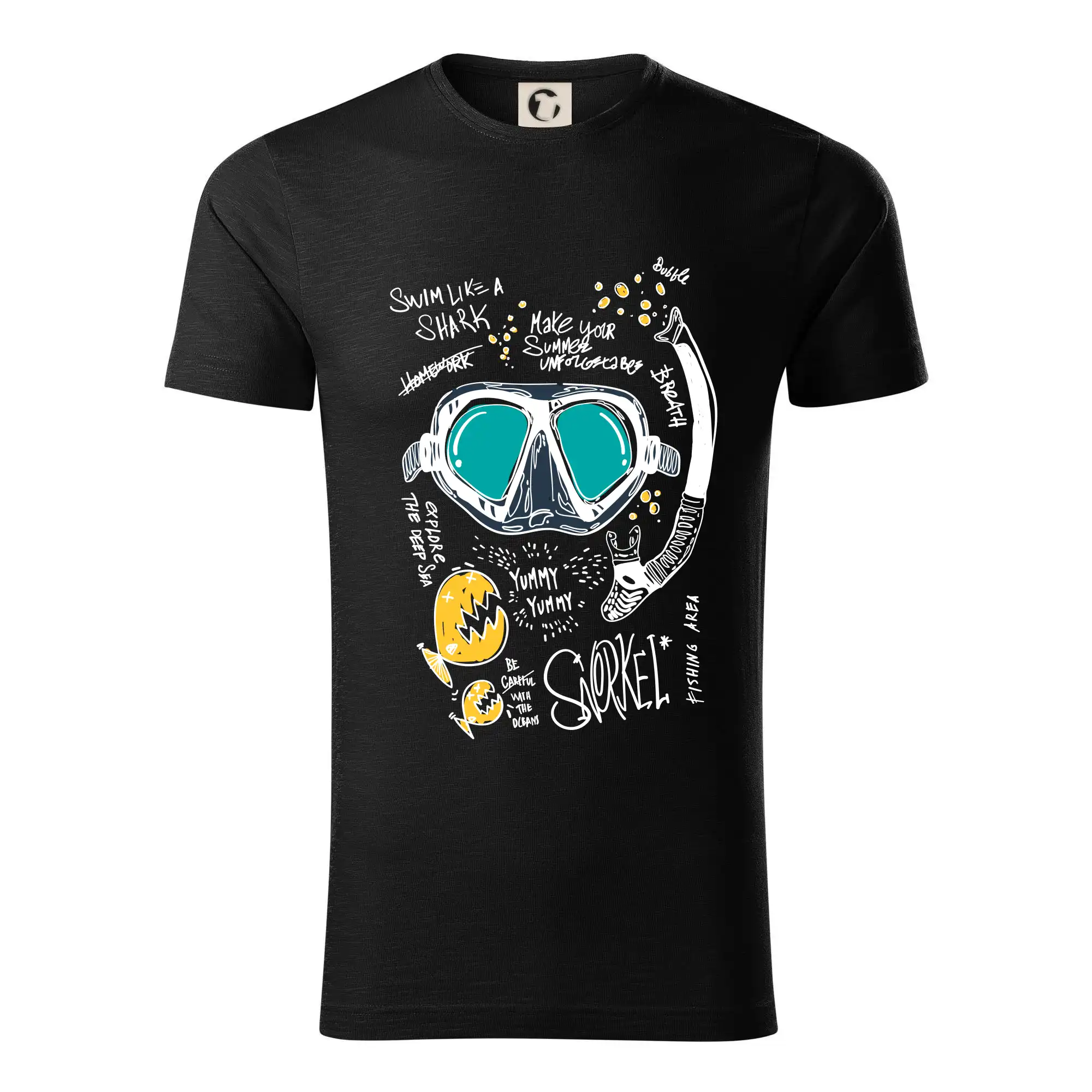 Potápačské tričká - Potapačské okuliare text - Tričko z organickej bavlny