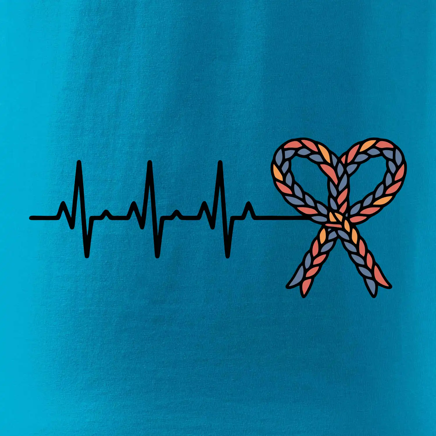 EKG srdce velikonoce