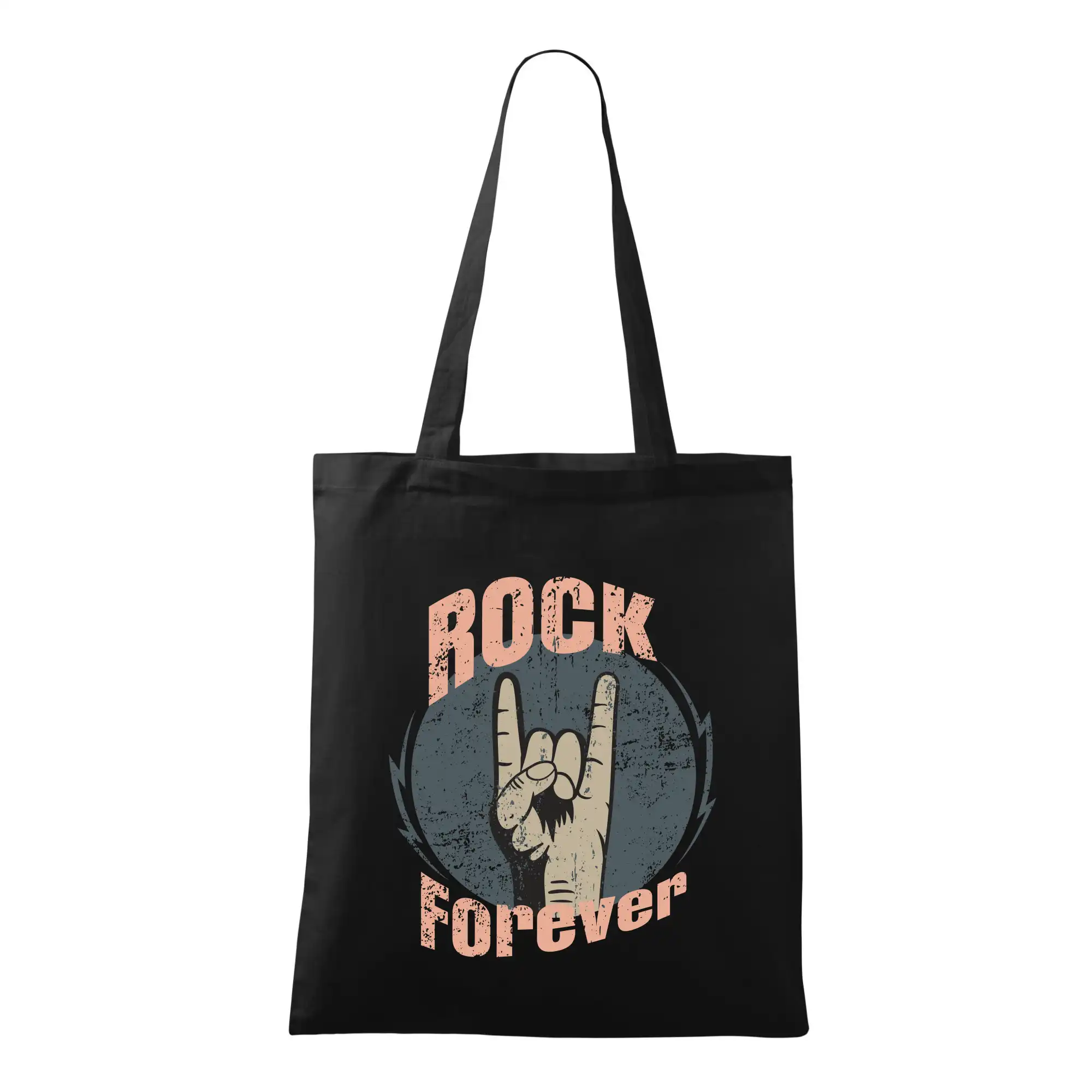 Rock forever ruka - Taška bavlnená