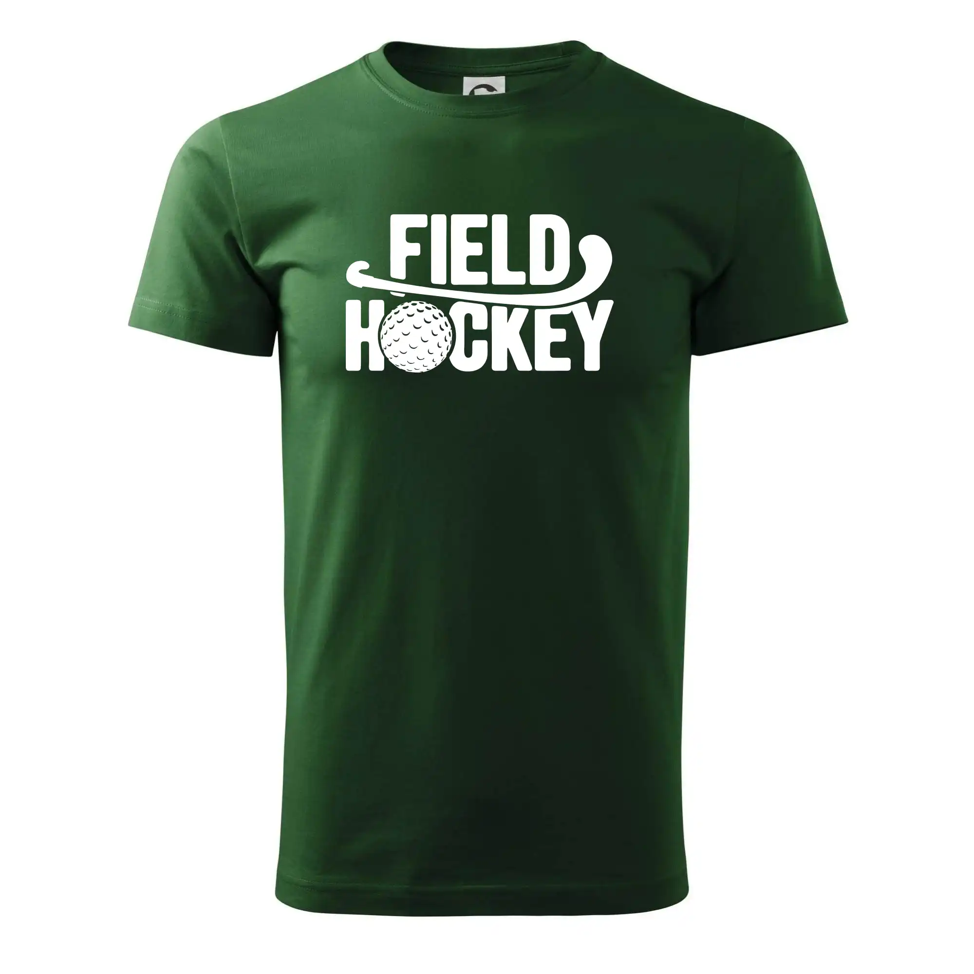 Field hockey míček a nápis
