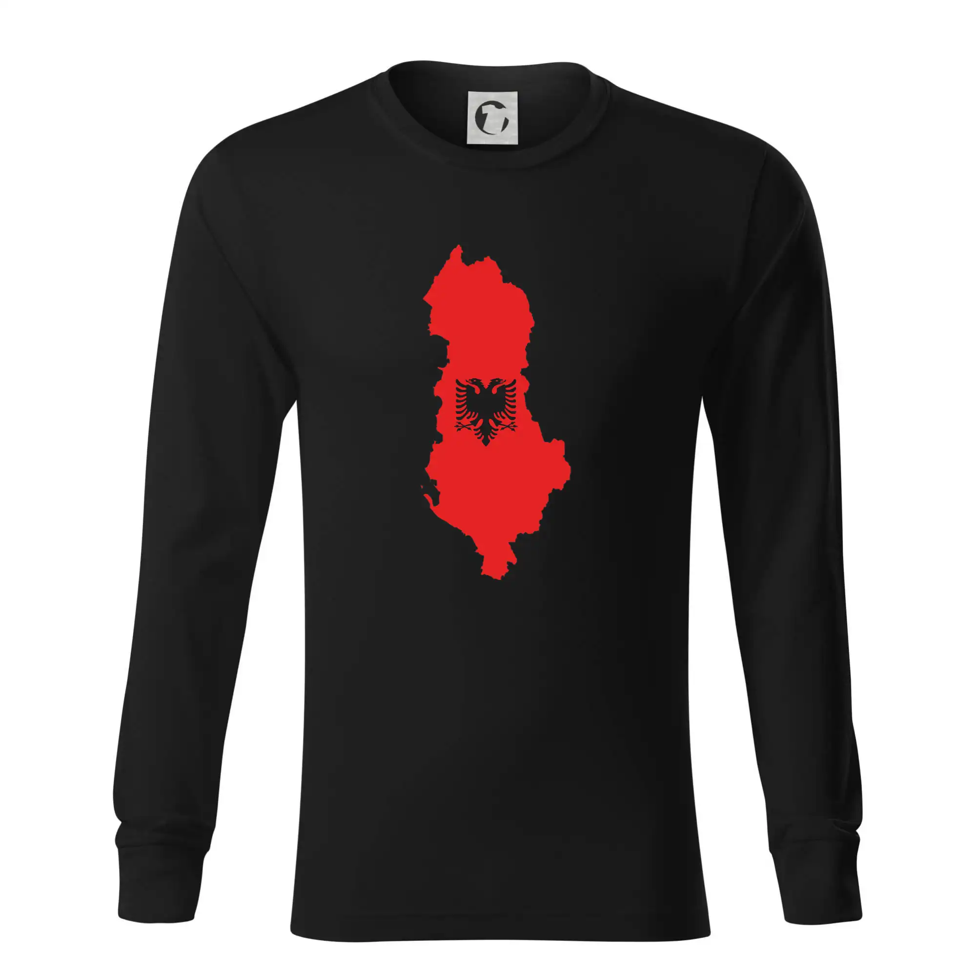 Albánie mapa a znak