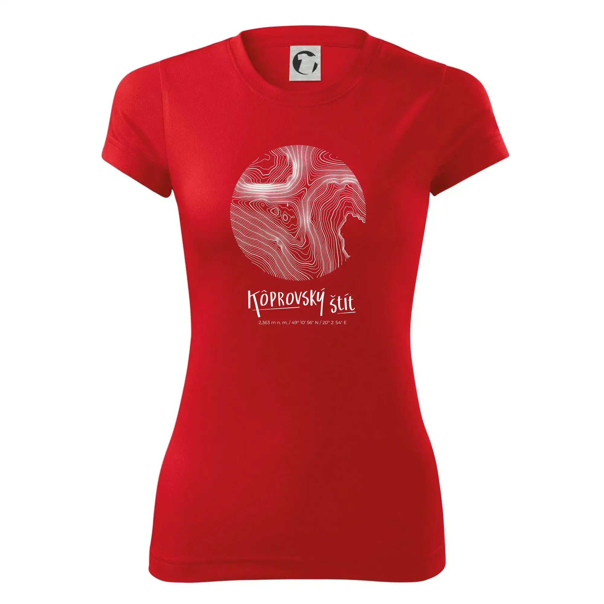 Kôprovský štít - vrstevnice v kruhu