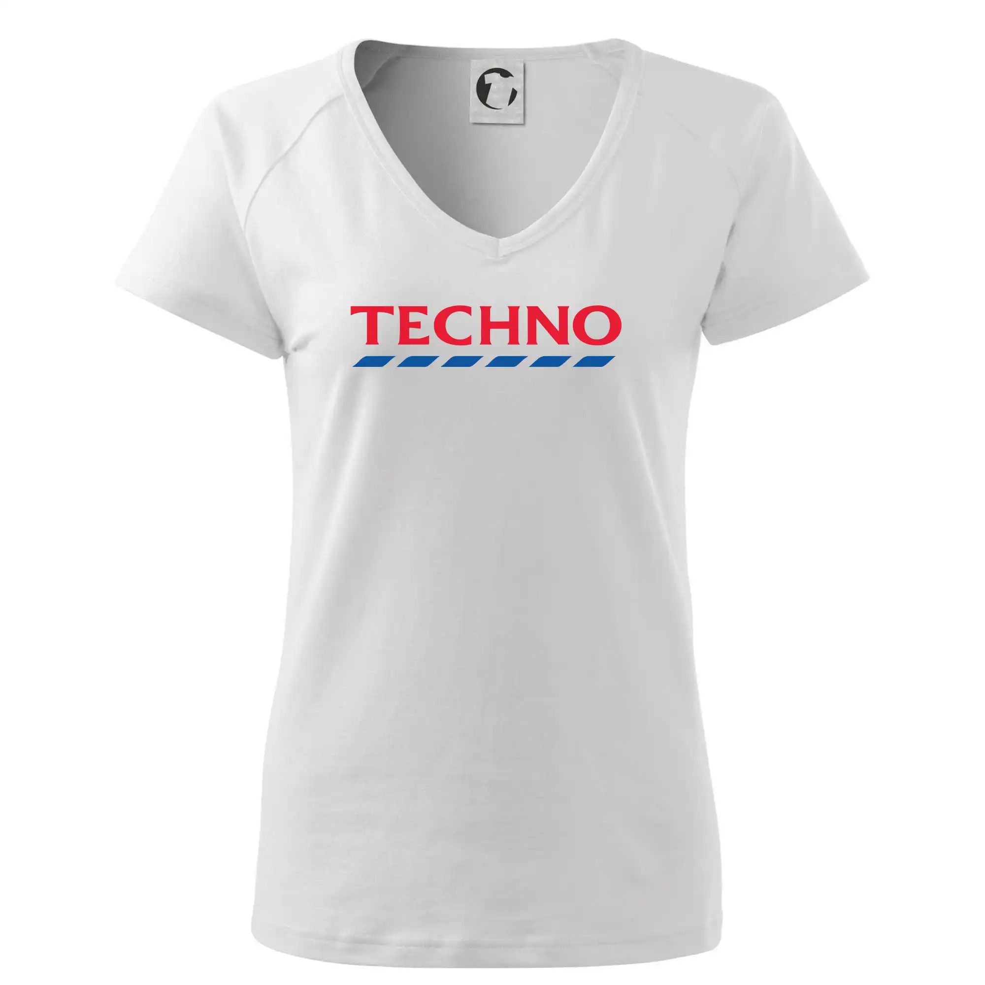 Techno - červeno modrý - Tričko dámske Dream