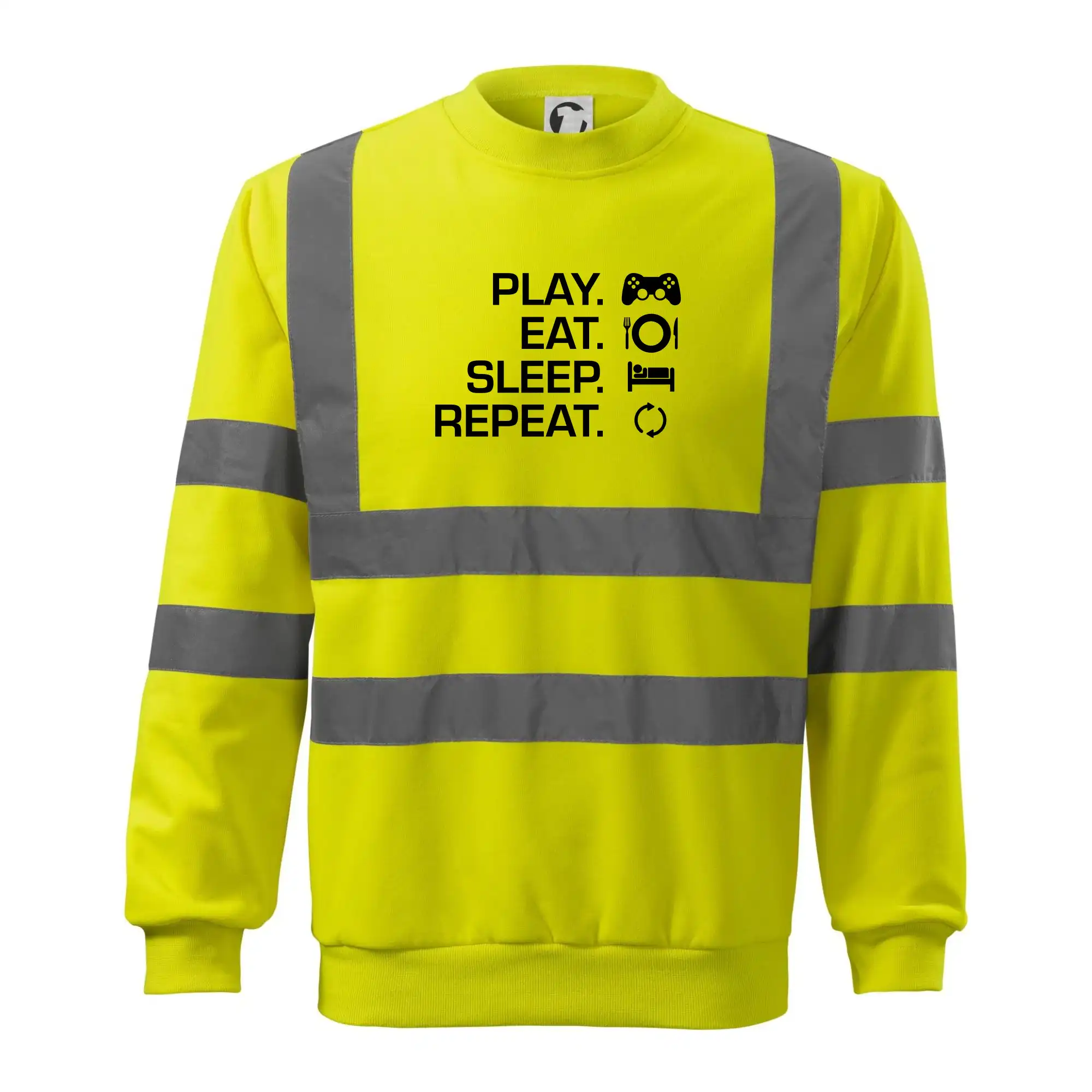 Eat sleep repeat - Play Eat Sleep Repeat game - Reflexná mikina