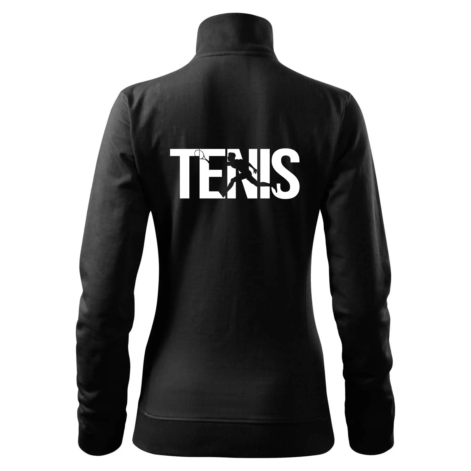 Tričká na tenis - Tenis nápis silueta - Mikina dámska Viva bez kapucne