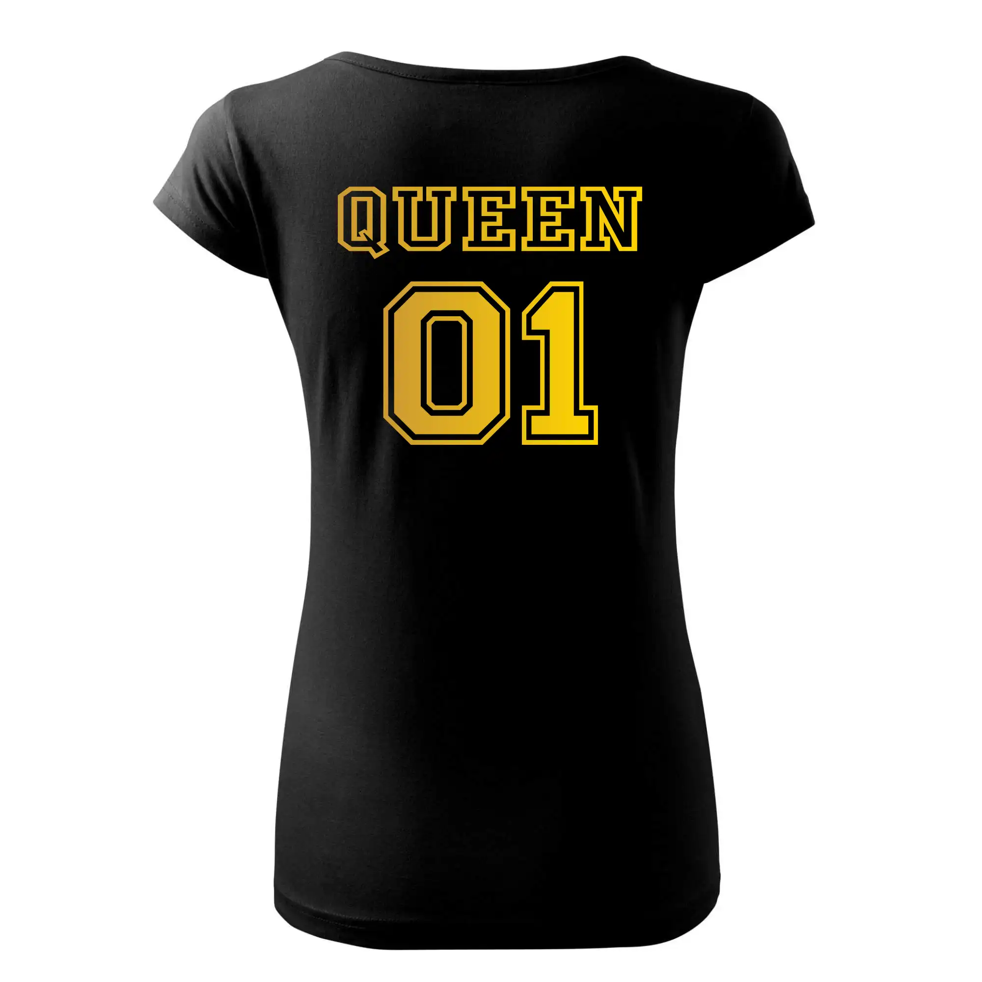 King - Queen - 01 dres - zlatý potisk