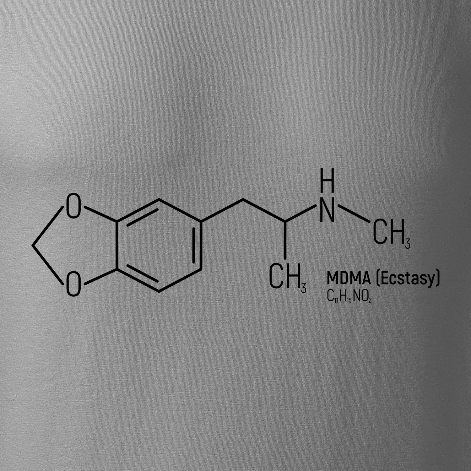 Molekulární struktura MDMA Extáze