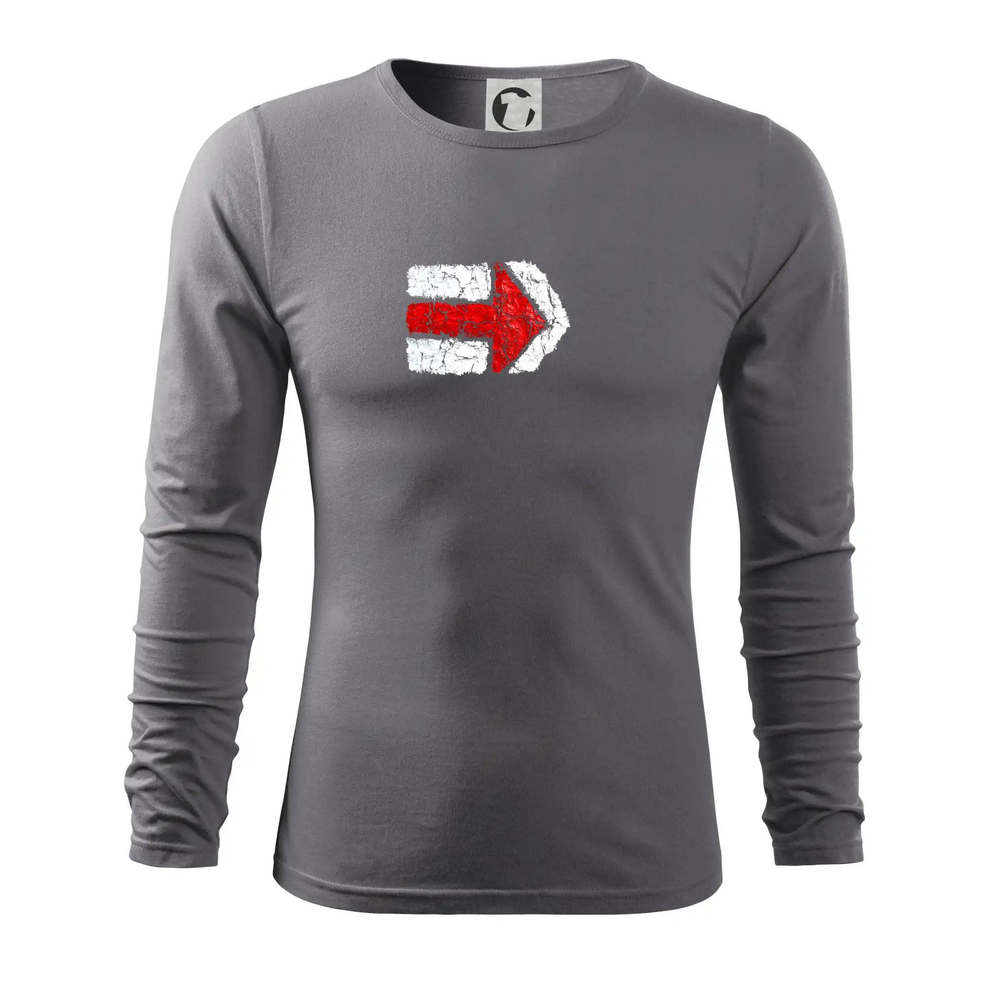 Trička na kempovanie - Párová turistická značka červená - Tričko s dlhým rukávom FIT-T long sleeve