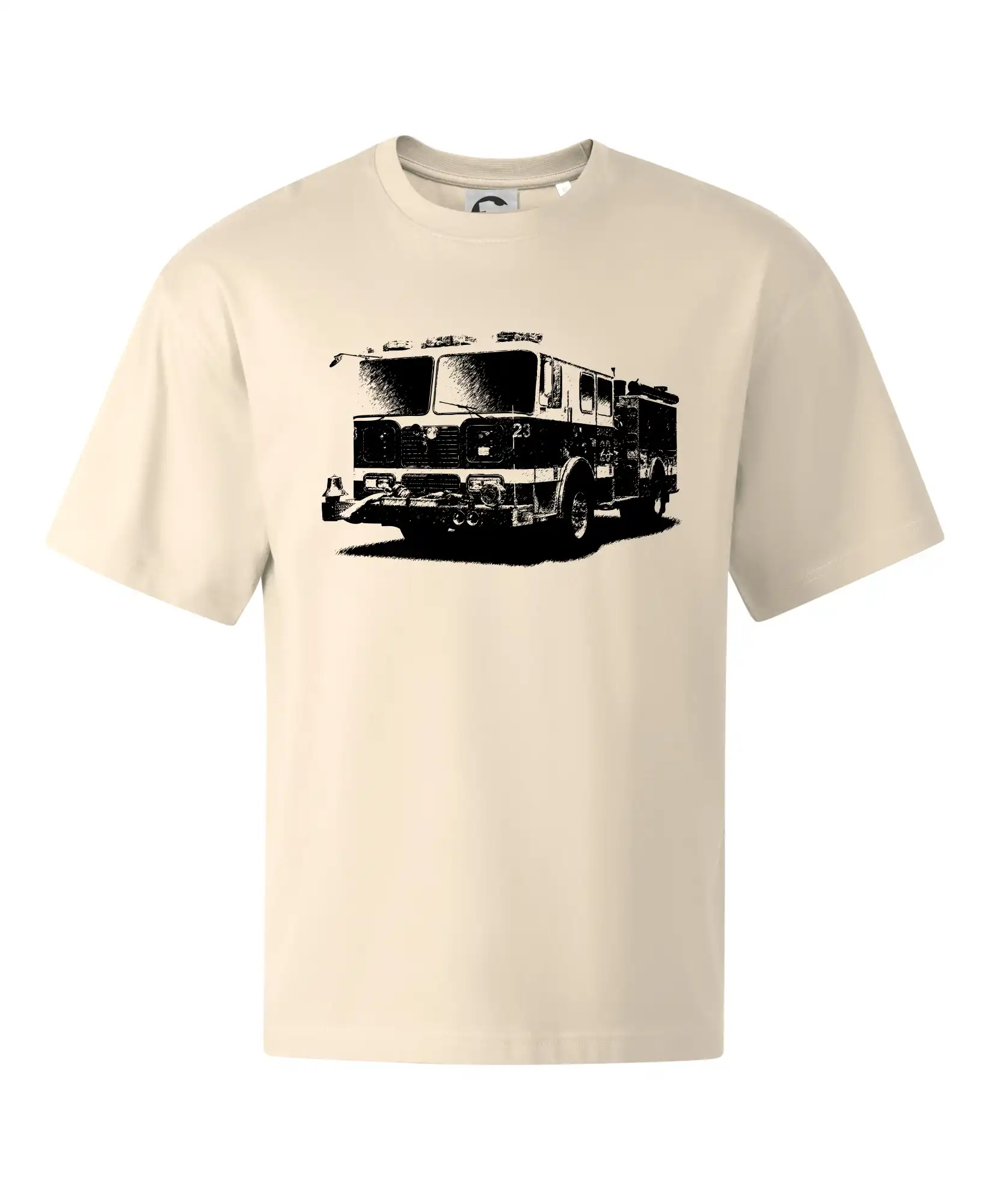 Originálne tričká pre hasičov - Hasičské auto americkej - Stage unisex - OVERSIZE