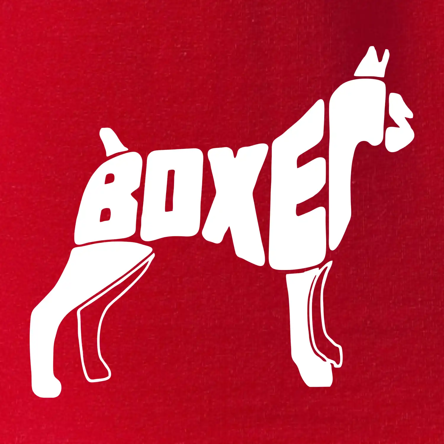 Boxer nápis v tele