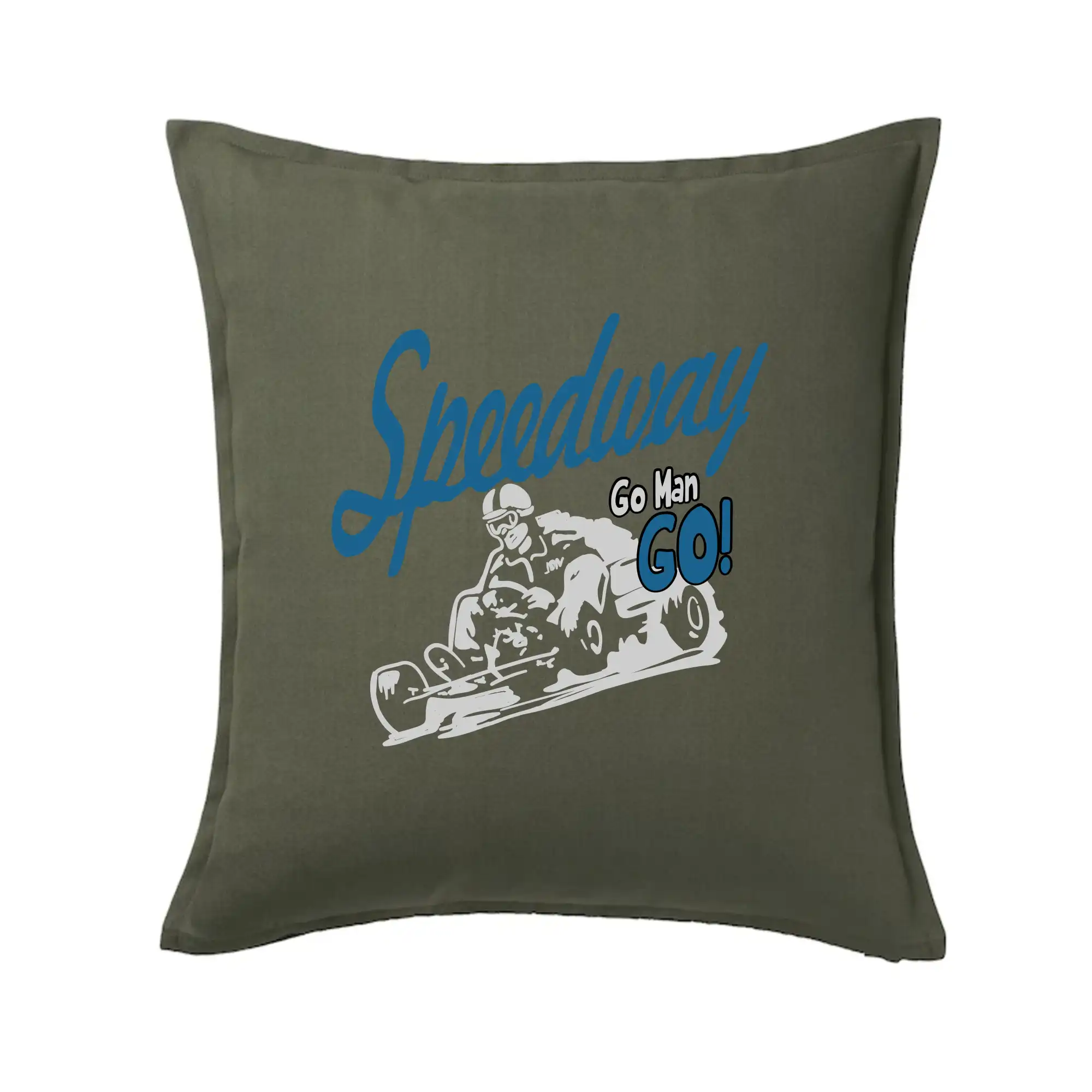 Tričká a mikiny s potlačou motoriek – pre pravých motorkárov - Motokára speedway - Vankúš 50x50