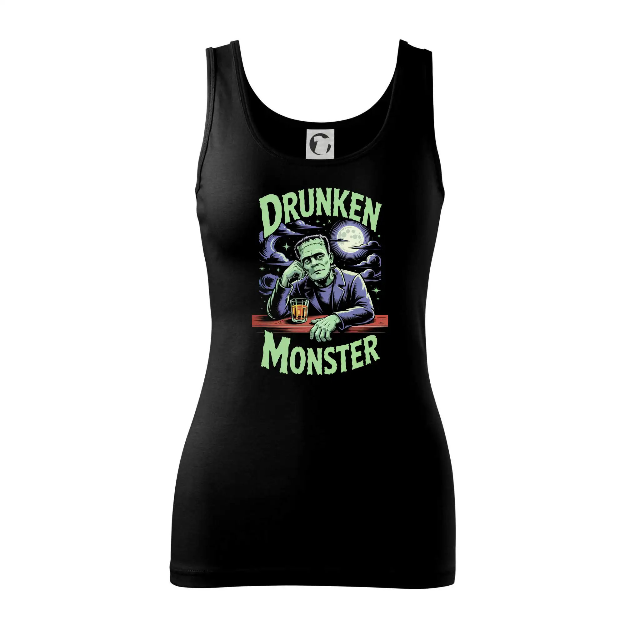 Vtipná tričká s motívmi pitie - ostatné - Drunken Monster - Dámske tielko
