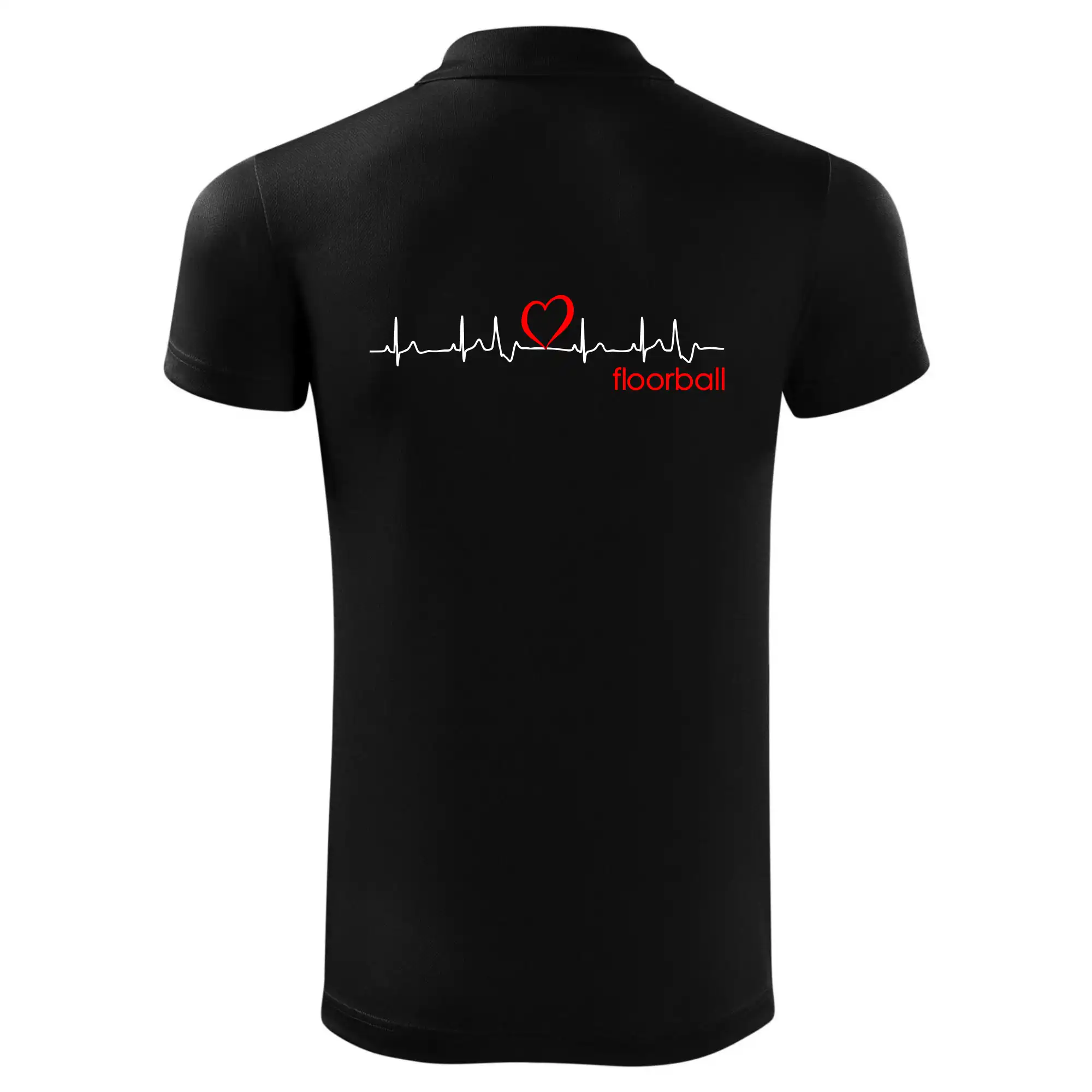 Florbalové tričká - Moje srdce bije pre floorball - Polokošeľa Victory (športové)