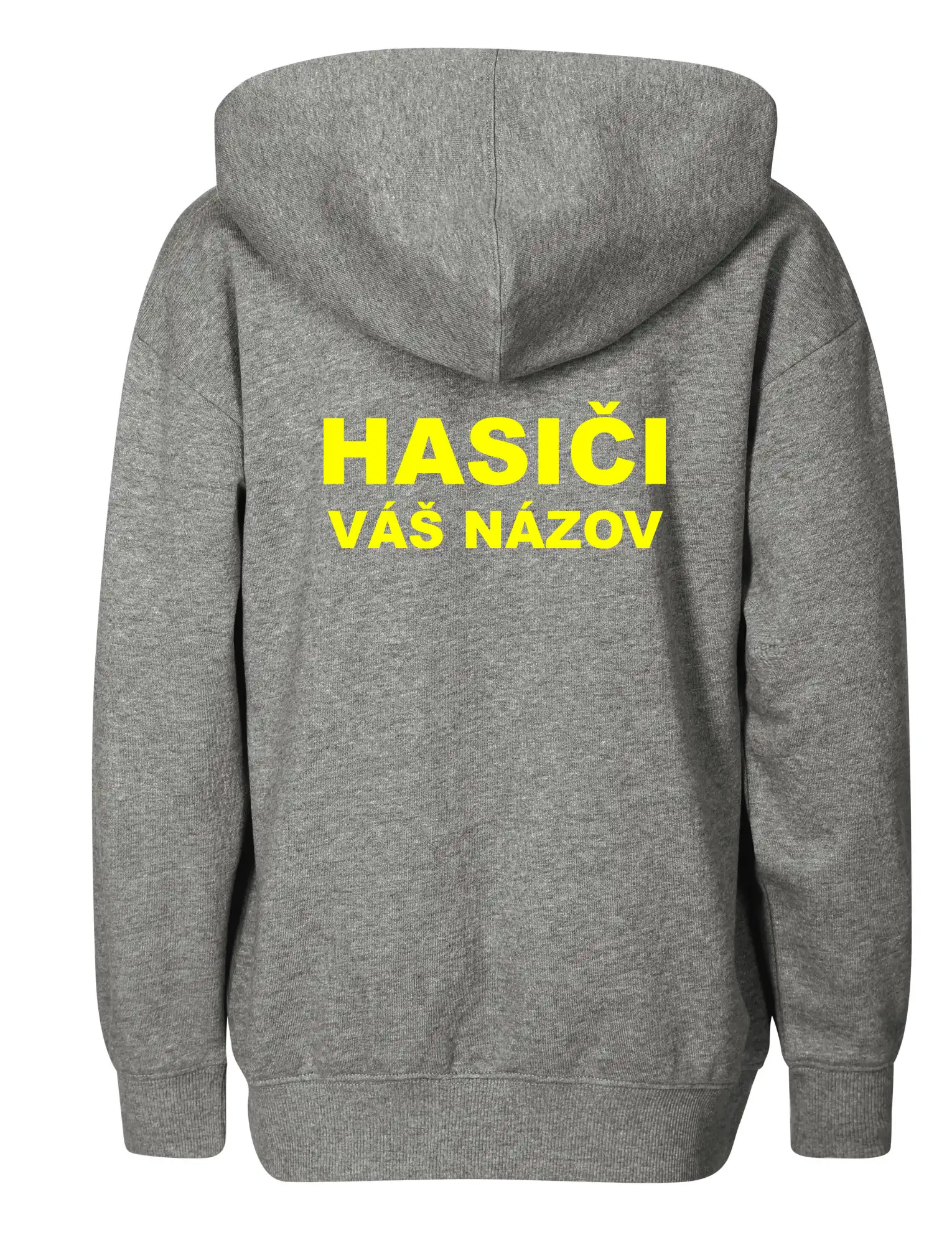 Hasiči - žltý nápis - váš názov zboru