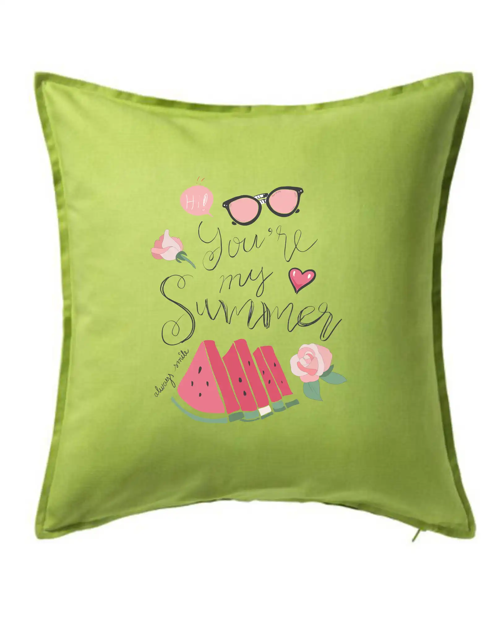 Ostatné nápisy - Summer Watermelon - Vankúš 50x50