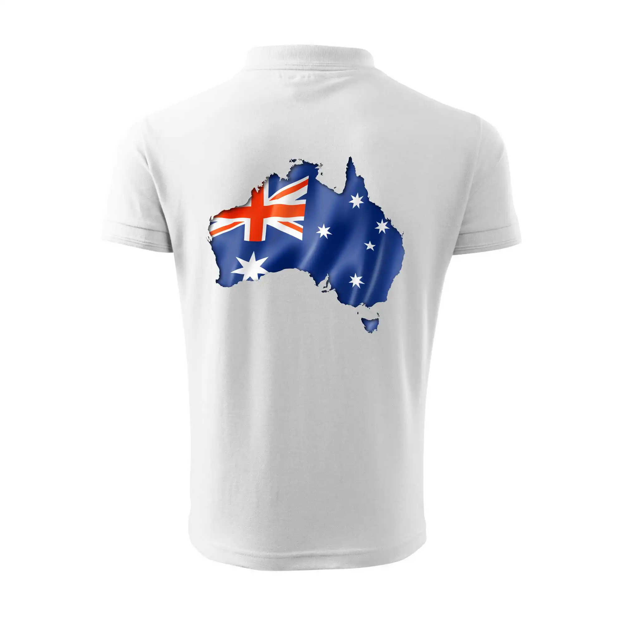 Austrálie - vlajka vlající mapa