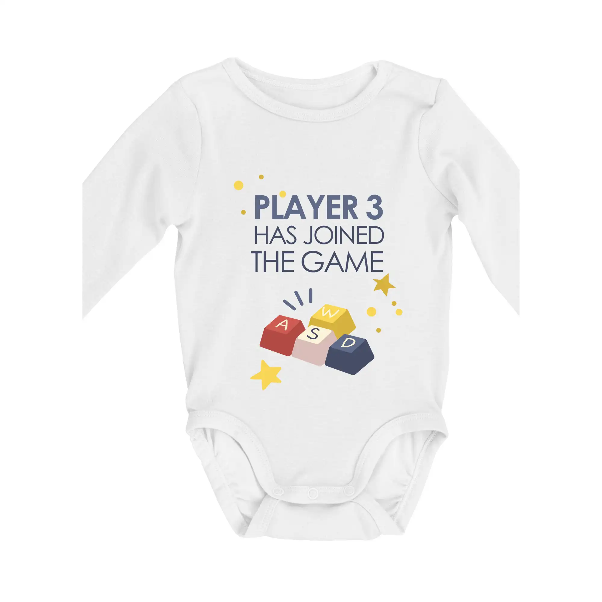 Player 3 has joined the game - klávesy - Body dojčenské s dlhým rukávom