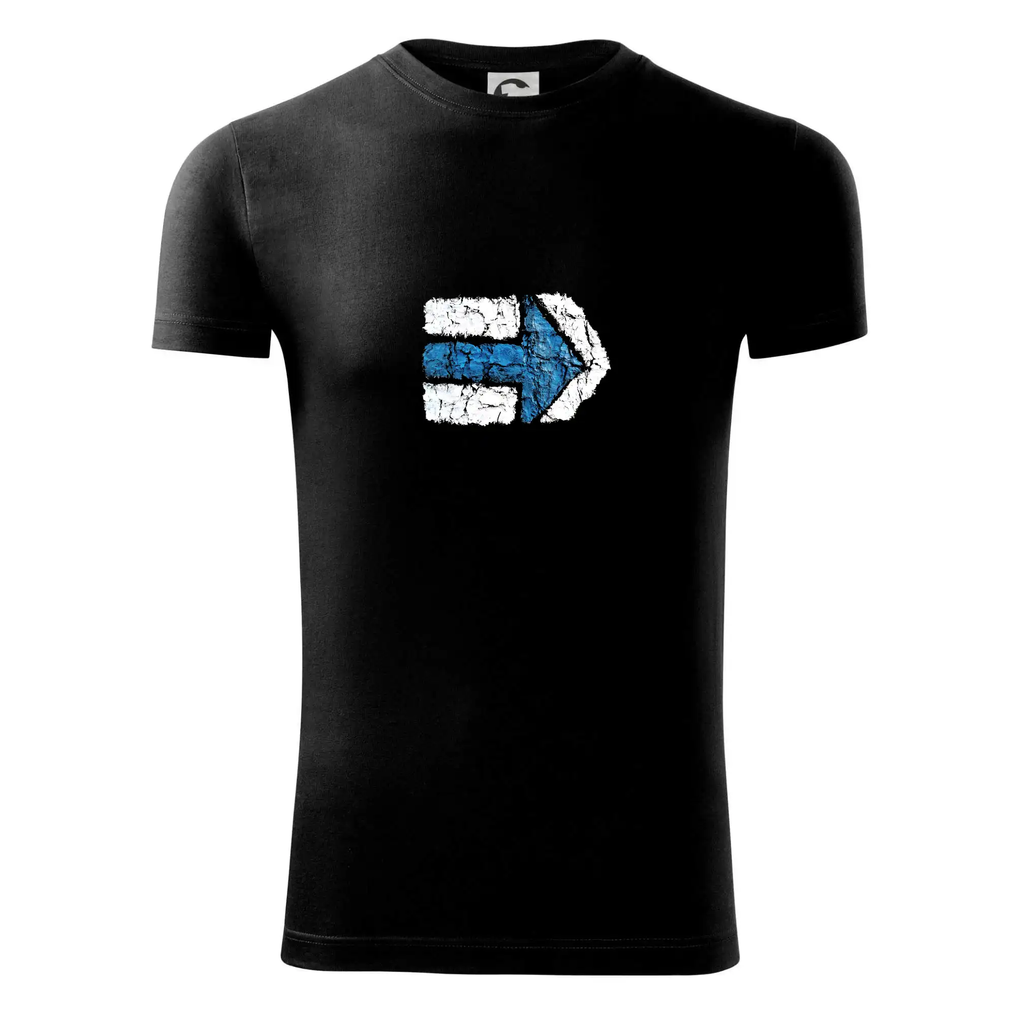 Trička na kempovanie - Párová turistická značka modrá - Viper FIT - Pánske zúžené tričko