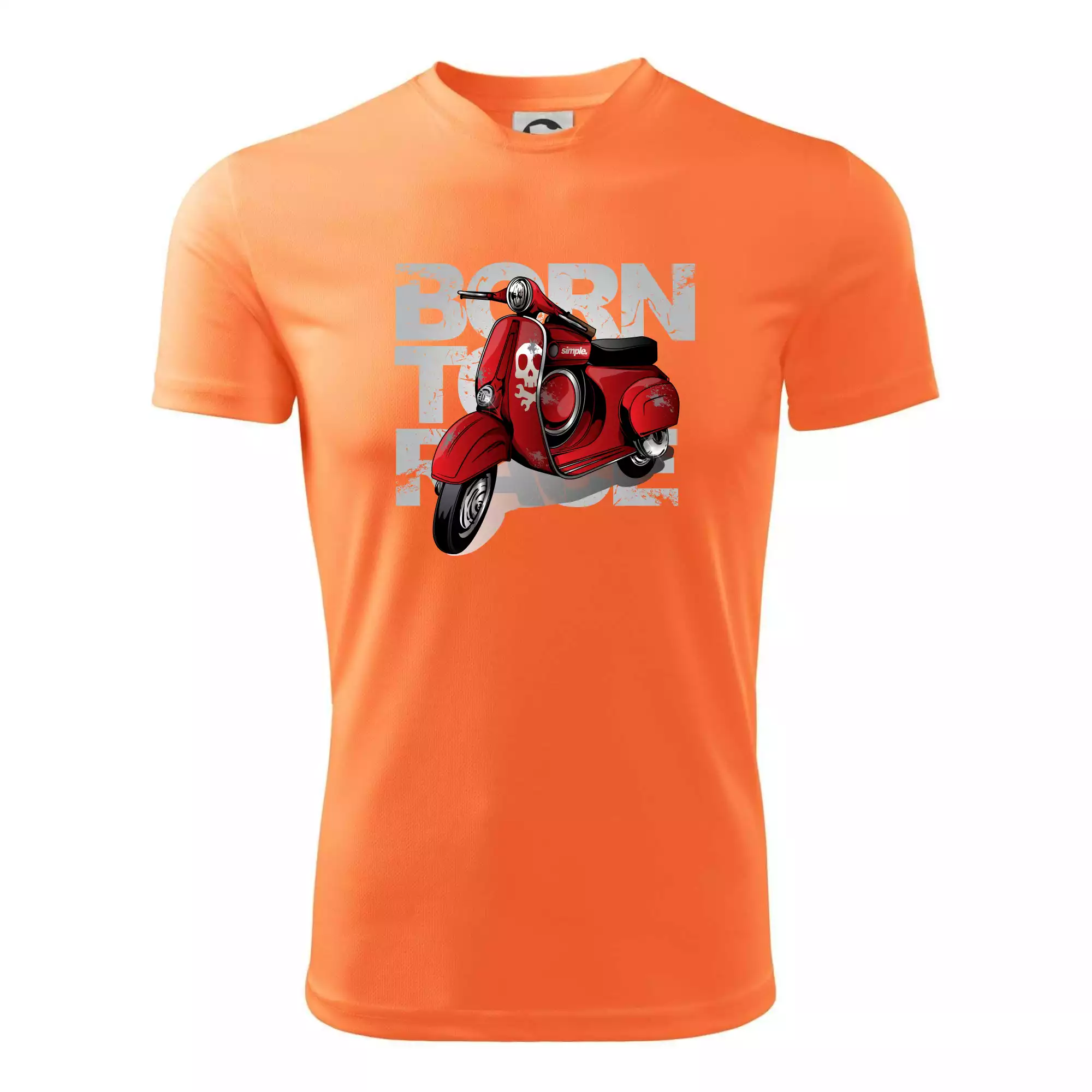 Scooter born to ride red