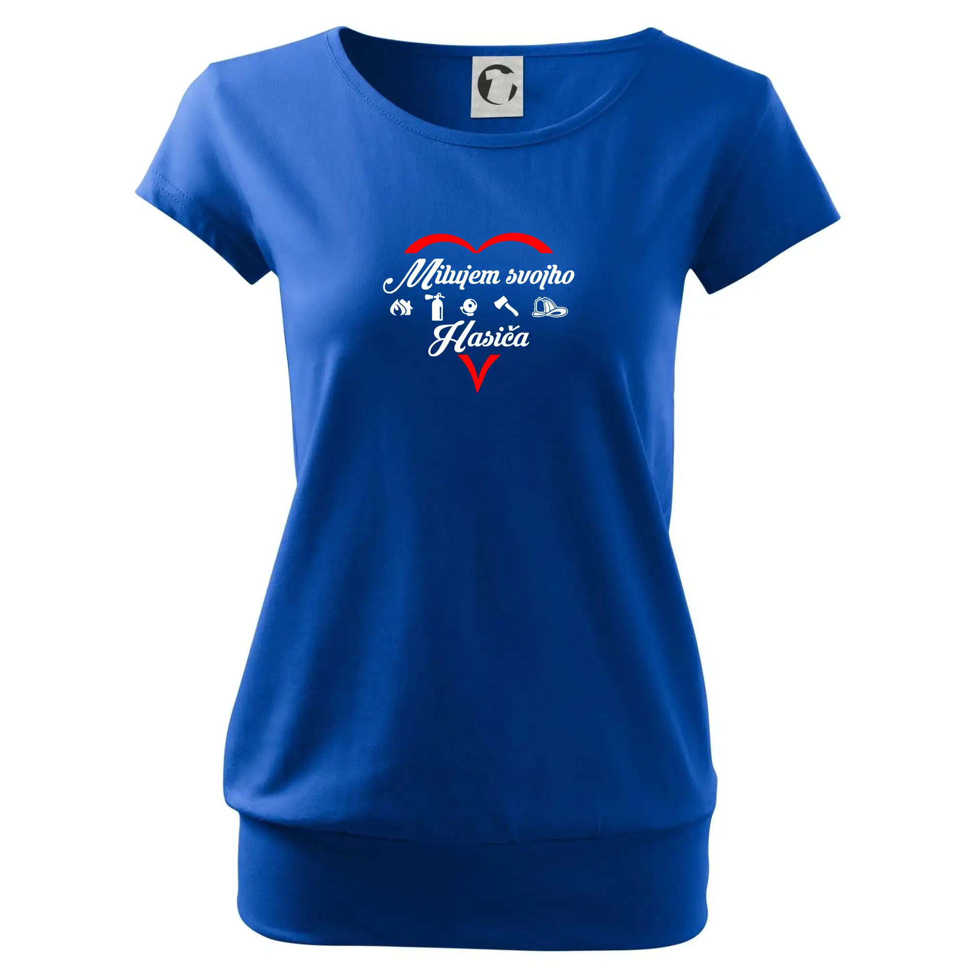 Originálne tričká pre hasičov - Milujem svojho hasiča - Voľné tričko city