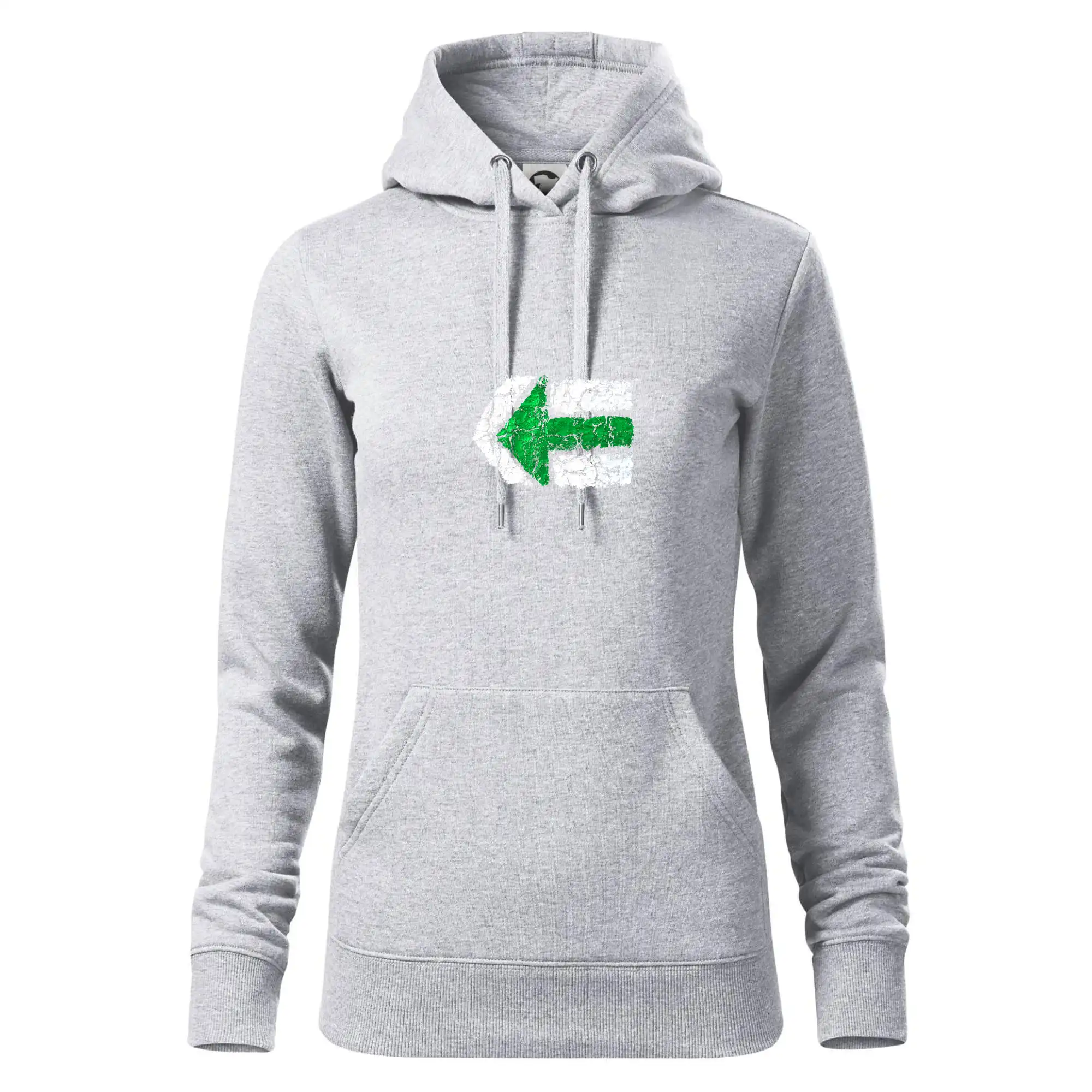 Trička na kempovanie - Párová turistická značka zelená - Mikina dámská Cape s kapucí