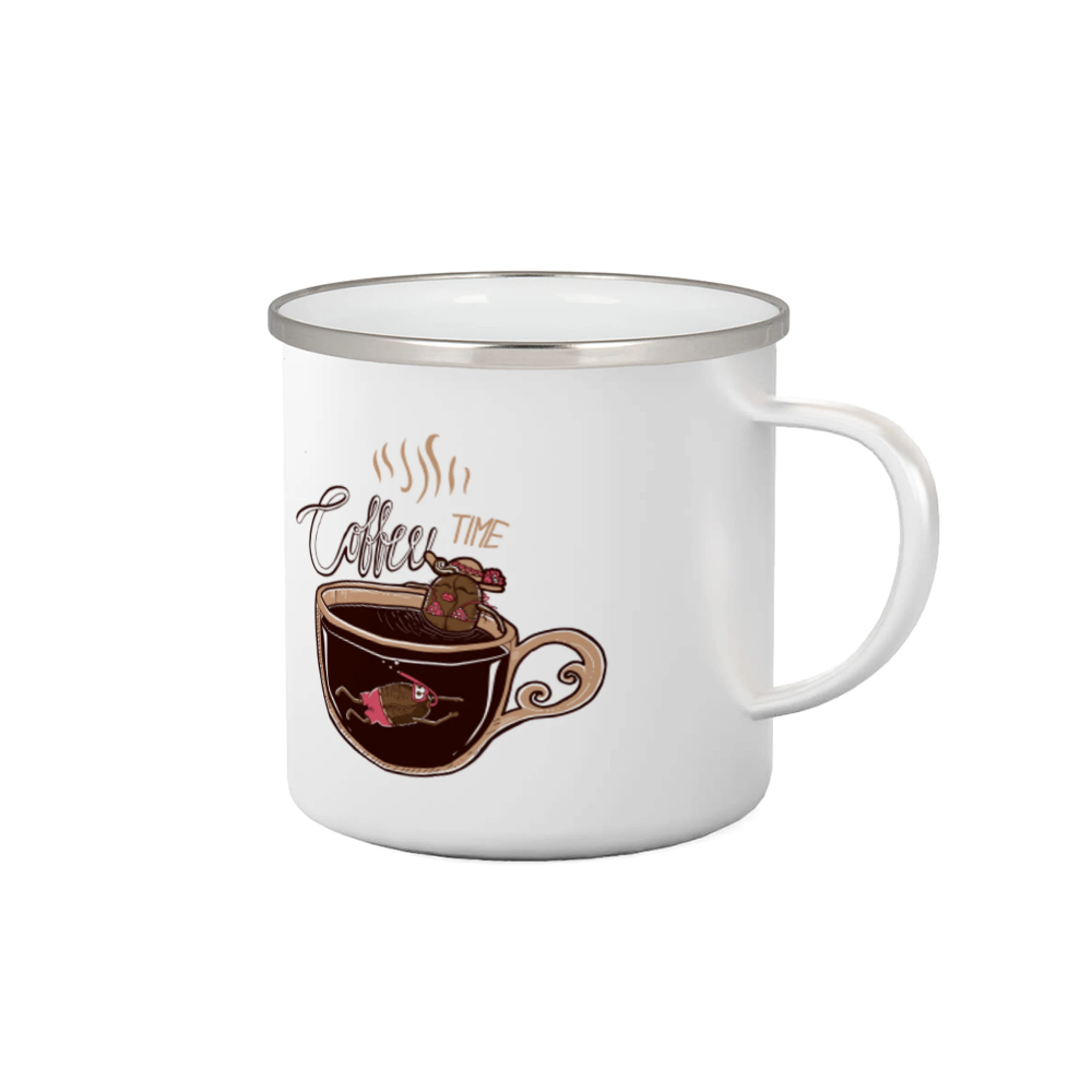 Motívy pre baristu a milovníkov kávy - Coffee time bath (Pecka design) - Plecháčik