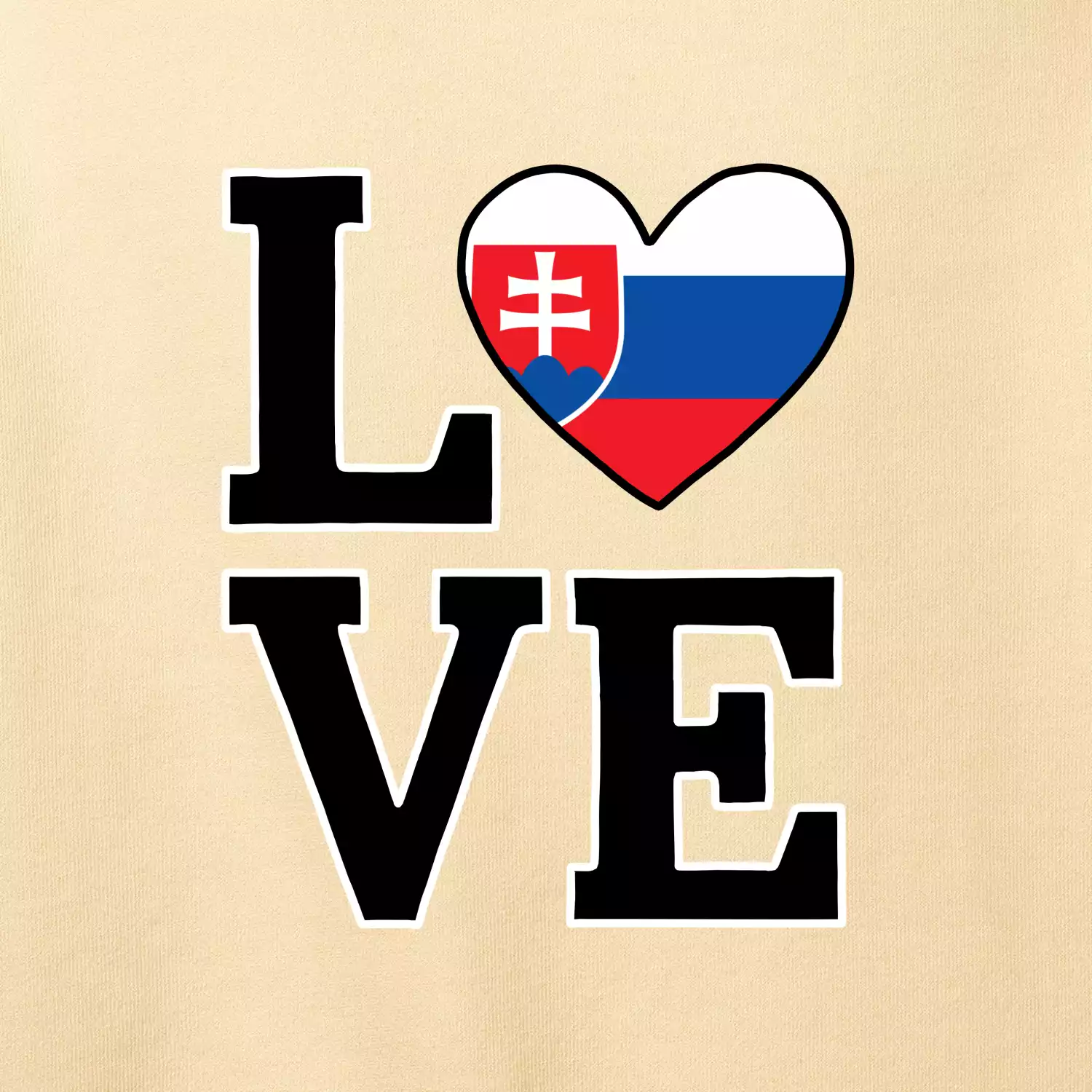 Love Slovenská vlajka