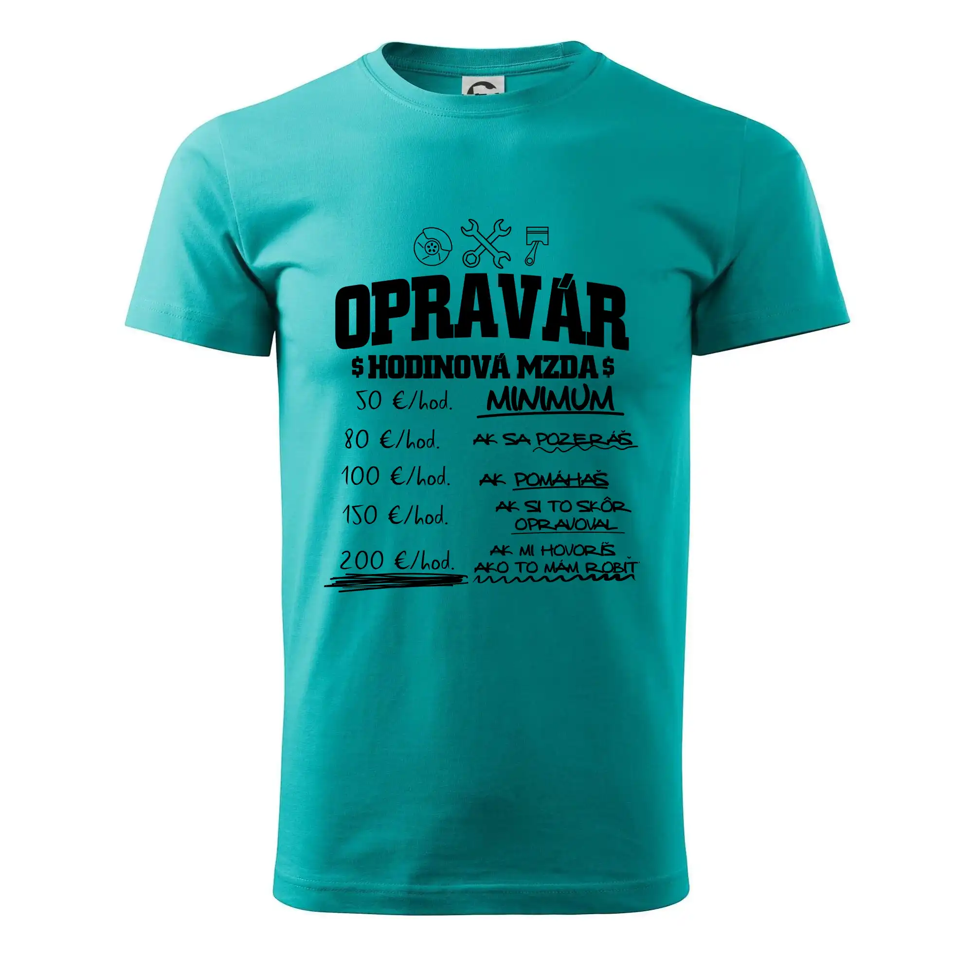Hodinová mzda - opravár